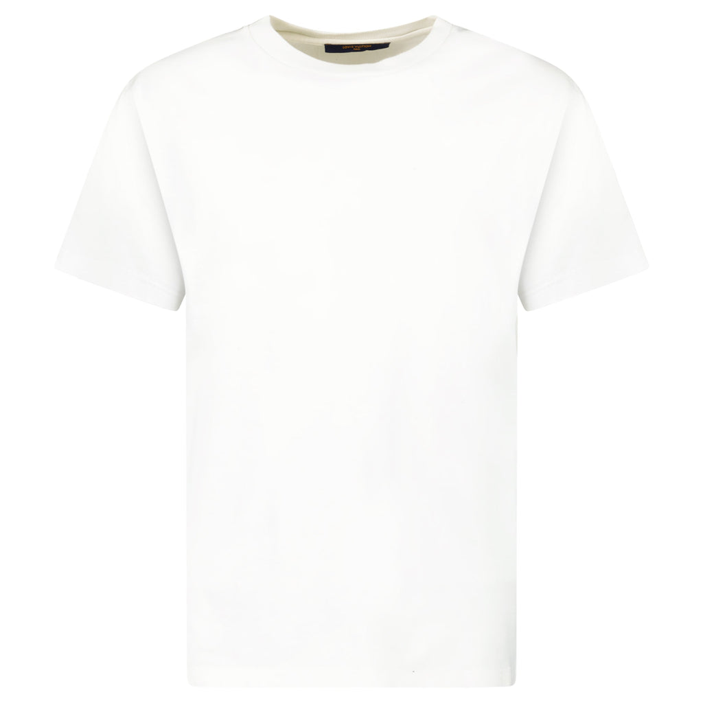 LOUIS VUITTON WHITE INSIDE OUT STAPLES T SHIRT - MEDIUM (Fits Large) - Affluent ArchivesUsed HIGH END DESIGNER CLOTHING