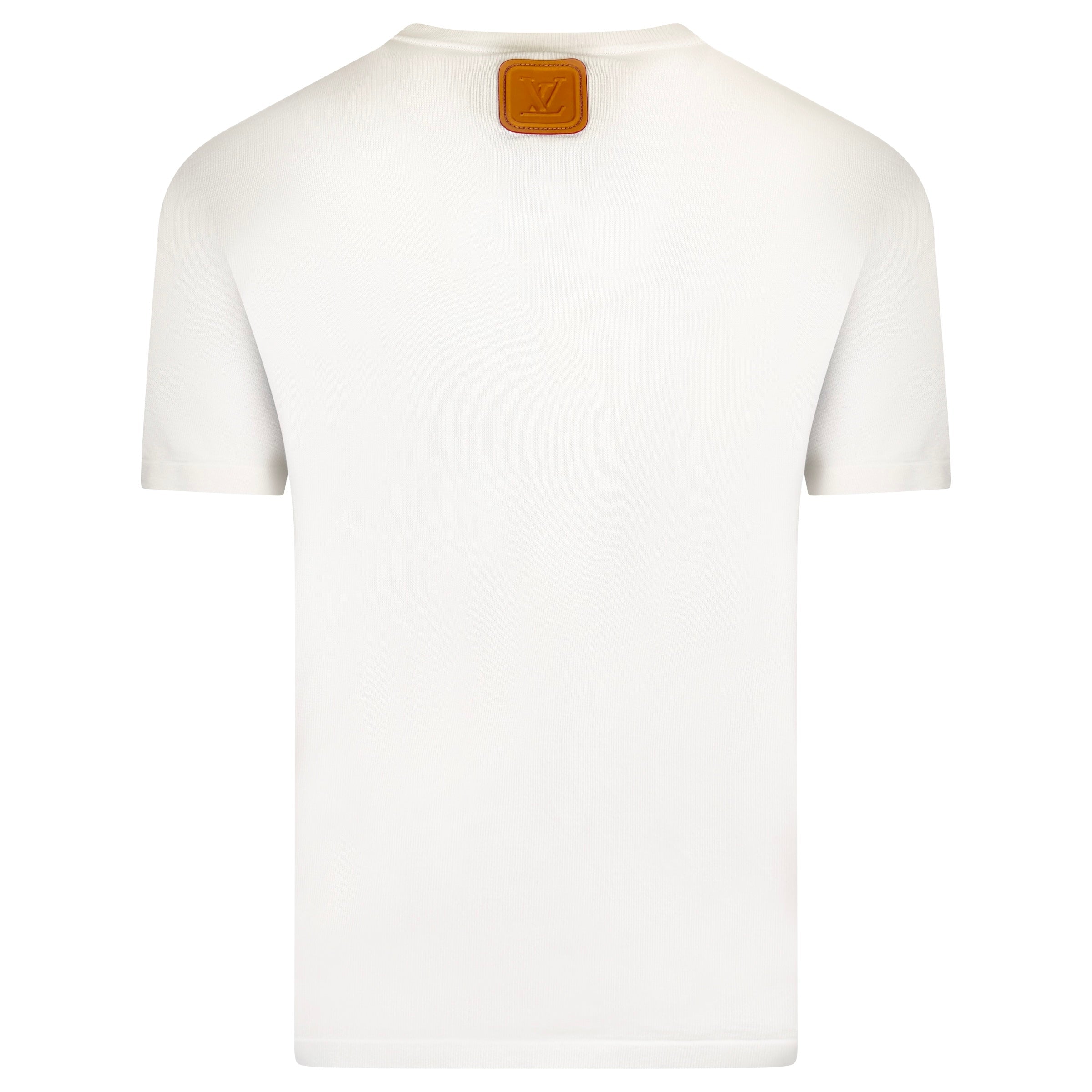LOUIS VUITTON WHITE LOVERS T SHIRT - MEDIUM (Fits Large | PRE OWNED - Affluent ArchivesUsed HIGH END DESIGNER CLOTHING