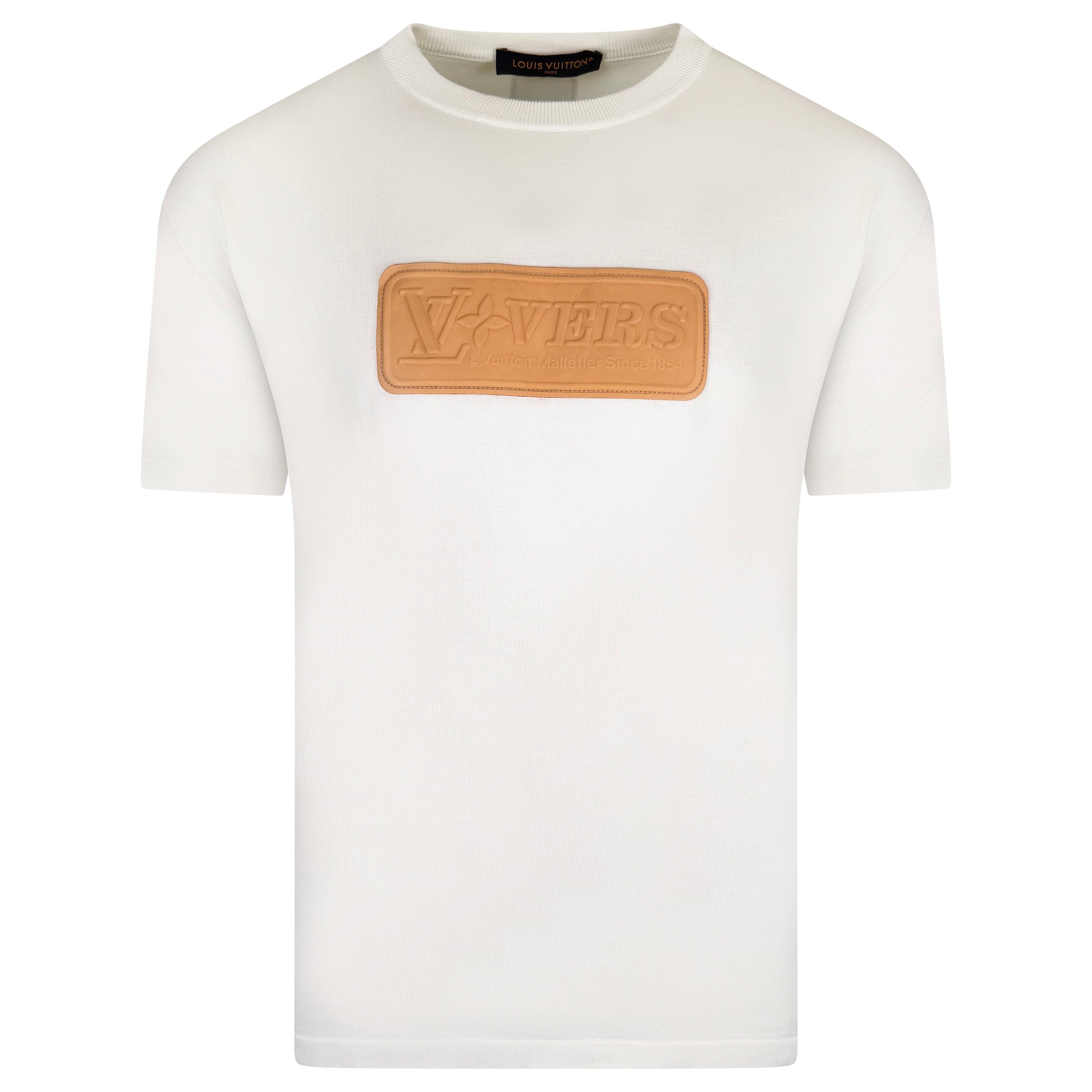 LOUIS VUITTON WHITE LOVERS T SHIRT - MEDIUM (Fits Large | PRE OWNED - Affluent ArchivesUsed HIGH END DESIGNER CLOTHING