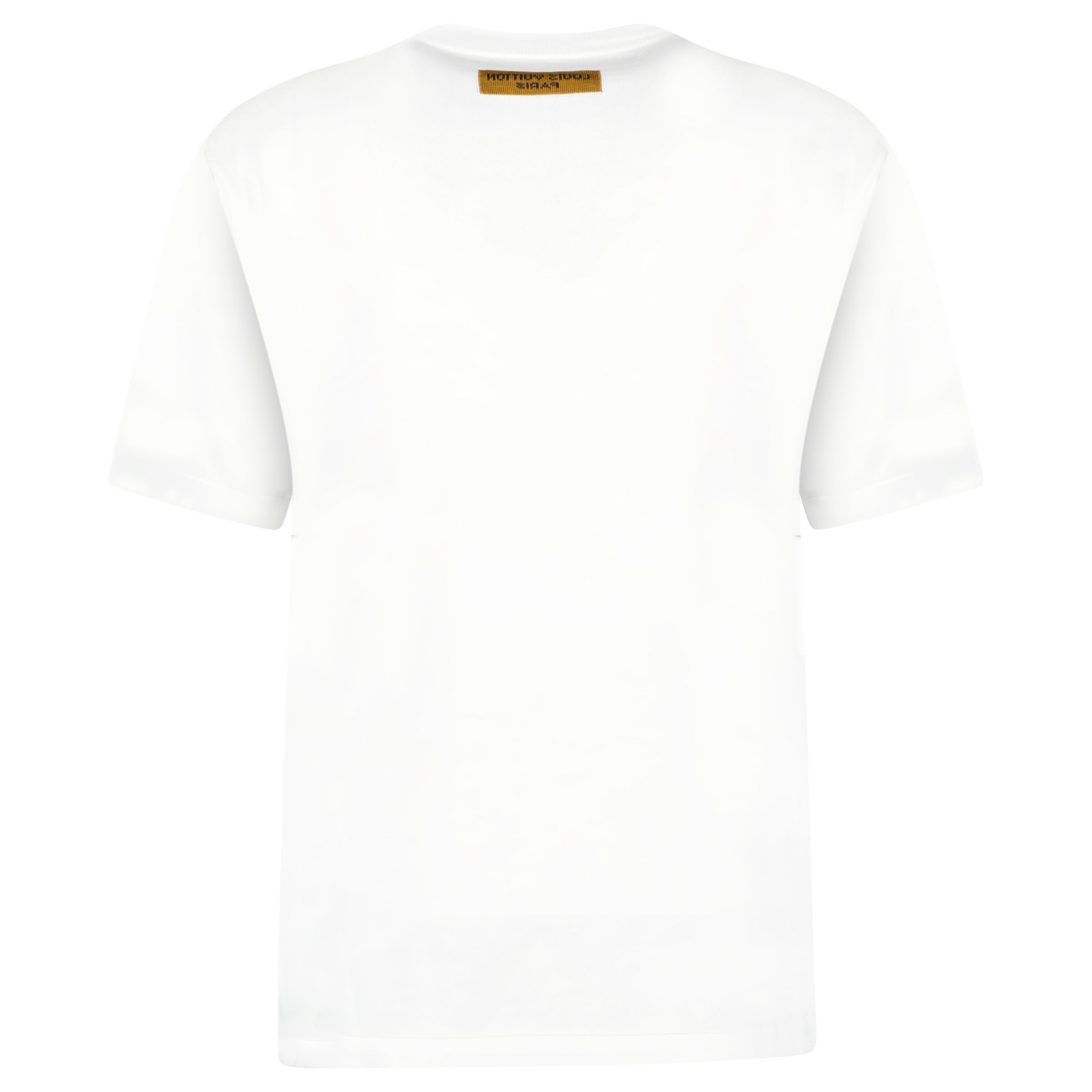 LOUIS VUITTON WHITE / PINK FLOWER COTTON T SHIRT - LARGE - Affluent ArchivesUsed HIGH END DESIGNER CLOTHING