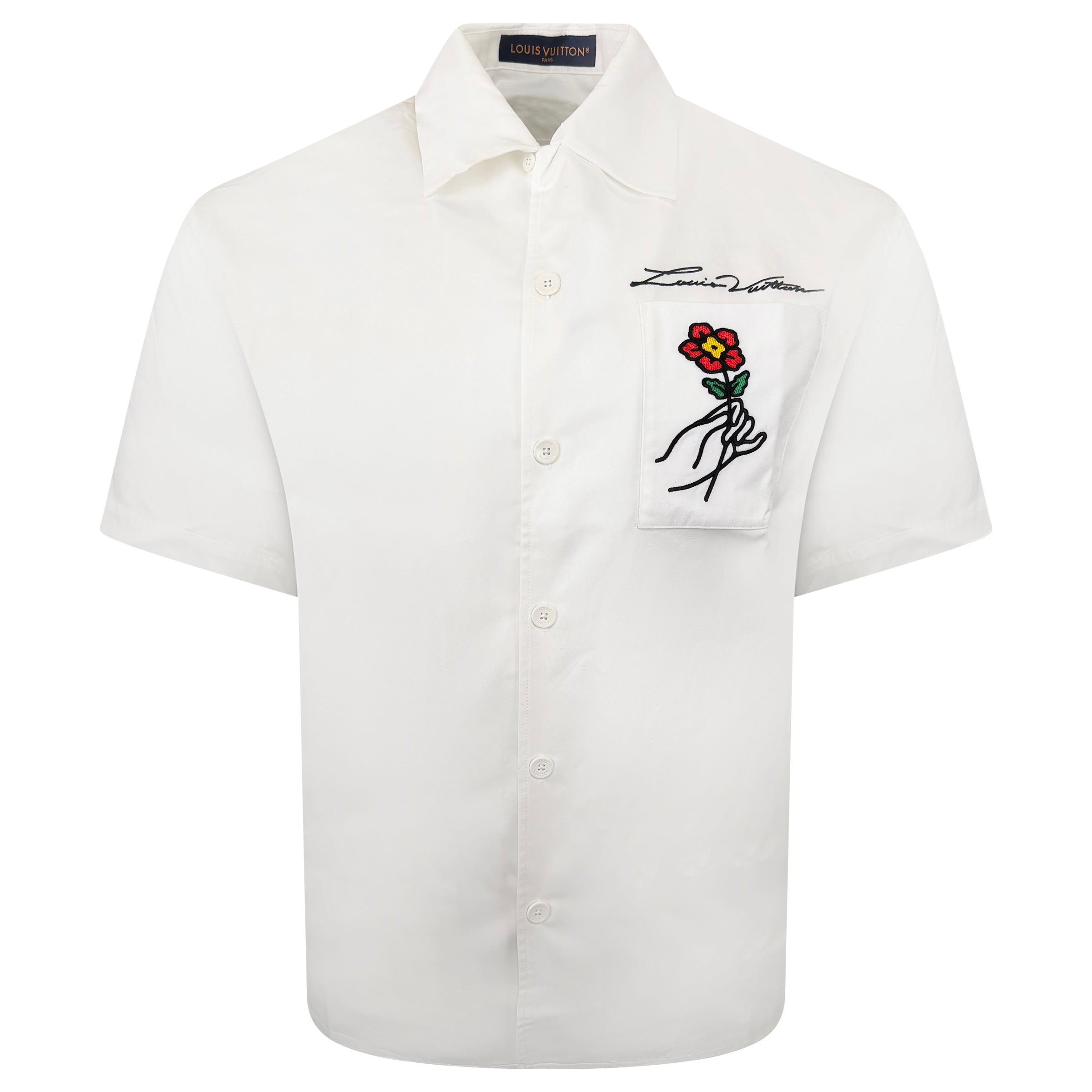 LOUIS VUITTON WHITE PONT NEUF SHIRT - MEDIUM - Affluent ArchivesUsed HIGH END DESIGNER CLOTHING
