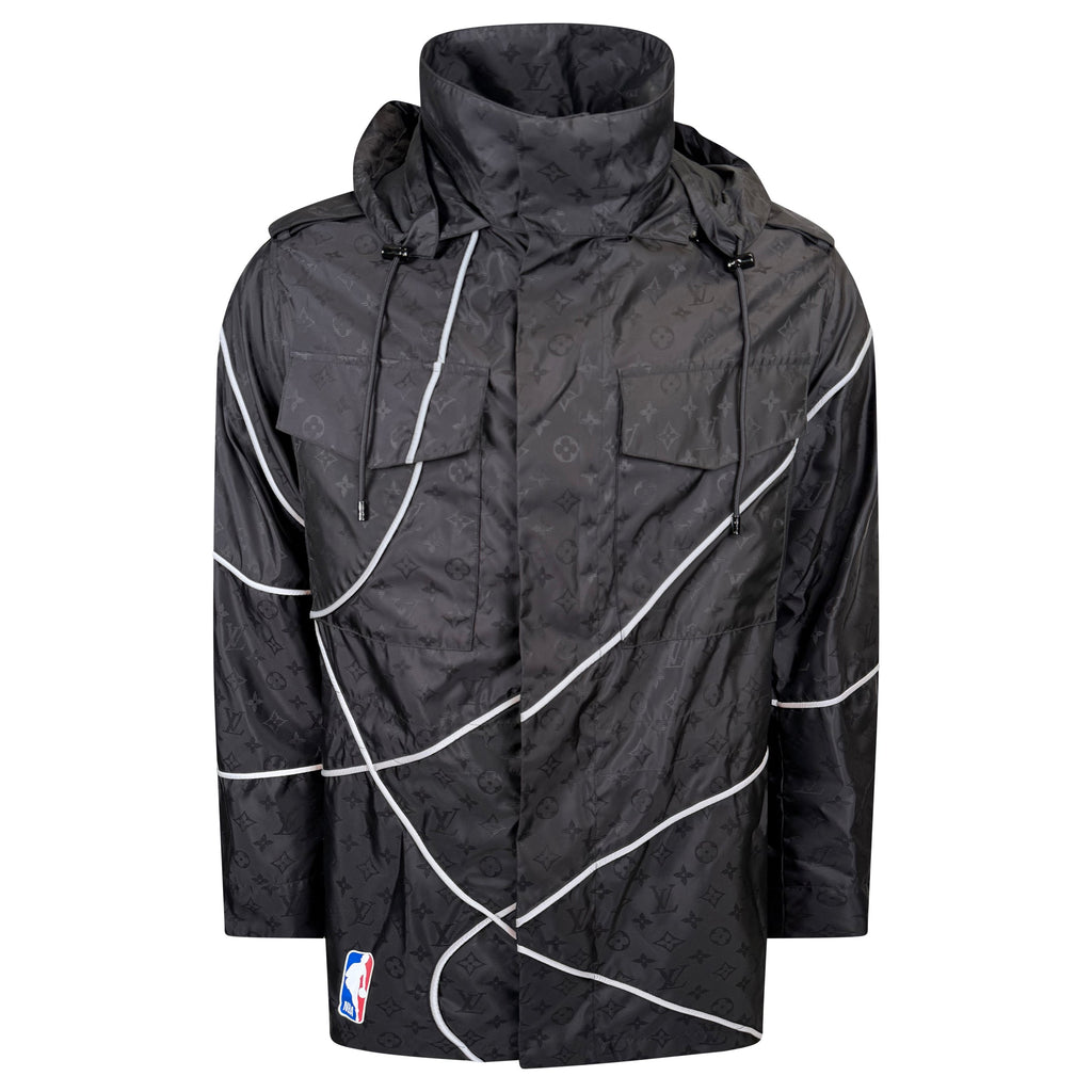 LOUIS VUITTON X NBA BLACK MONOGRAM WINDBREAKER - LARGE (Fits XL) NEW WITH TAGS - Affluent ArchivesUsed HIGH END DESIGNER CLOTHING