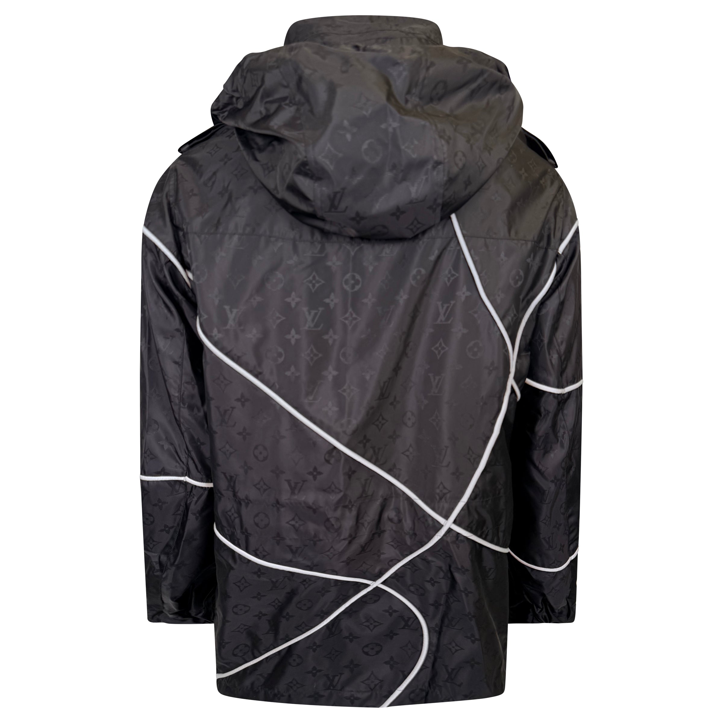 LOUIS VUITTON X NBA BLACK MONOGRAM WINDBREAKER - LARGE (Fits XL) NEW WITH TAGS - Affluent ArchivesUsed HIGH END DESIGNER CLOTHING