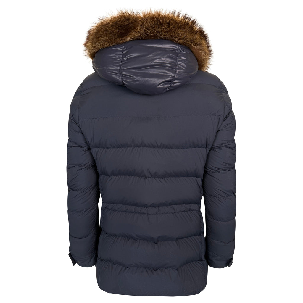 MONCLER AUGERT COAT NAVY - SIZE 4 (L) | PRE OWNED - Affluent ArchivesUsed HIGH END DESIGNER CLOTHING