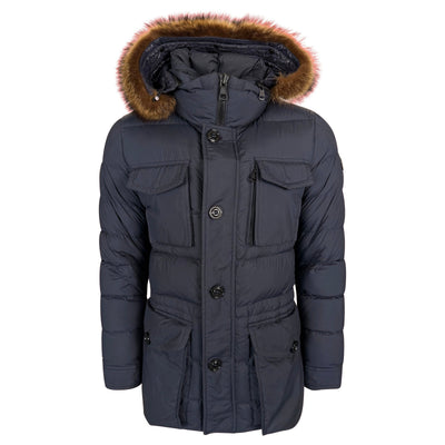 MONCLER AUGERT COAT NAVY - SIZE 4 (L) | PRE OWNED - Affluent ArchivesUsed HIGH END DESIGNER CLOTHING