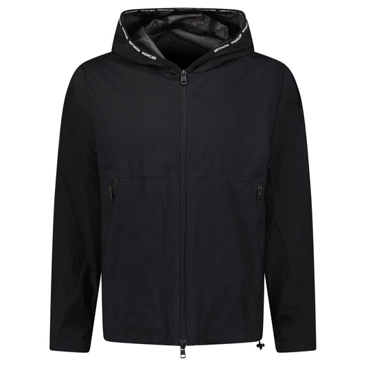 MONCLER BLACK CHARDON WINDBREAKER - SIZE 3 (M) - Affluent ArchivesUsed HIGH END DESIGNER CLOTHING