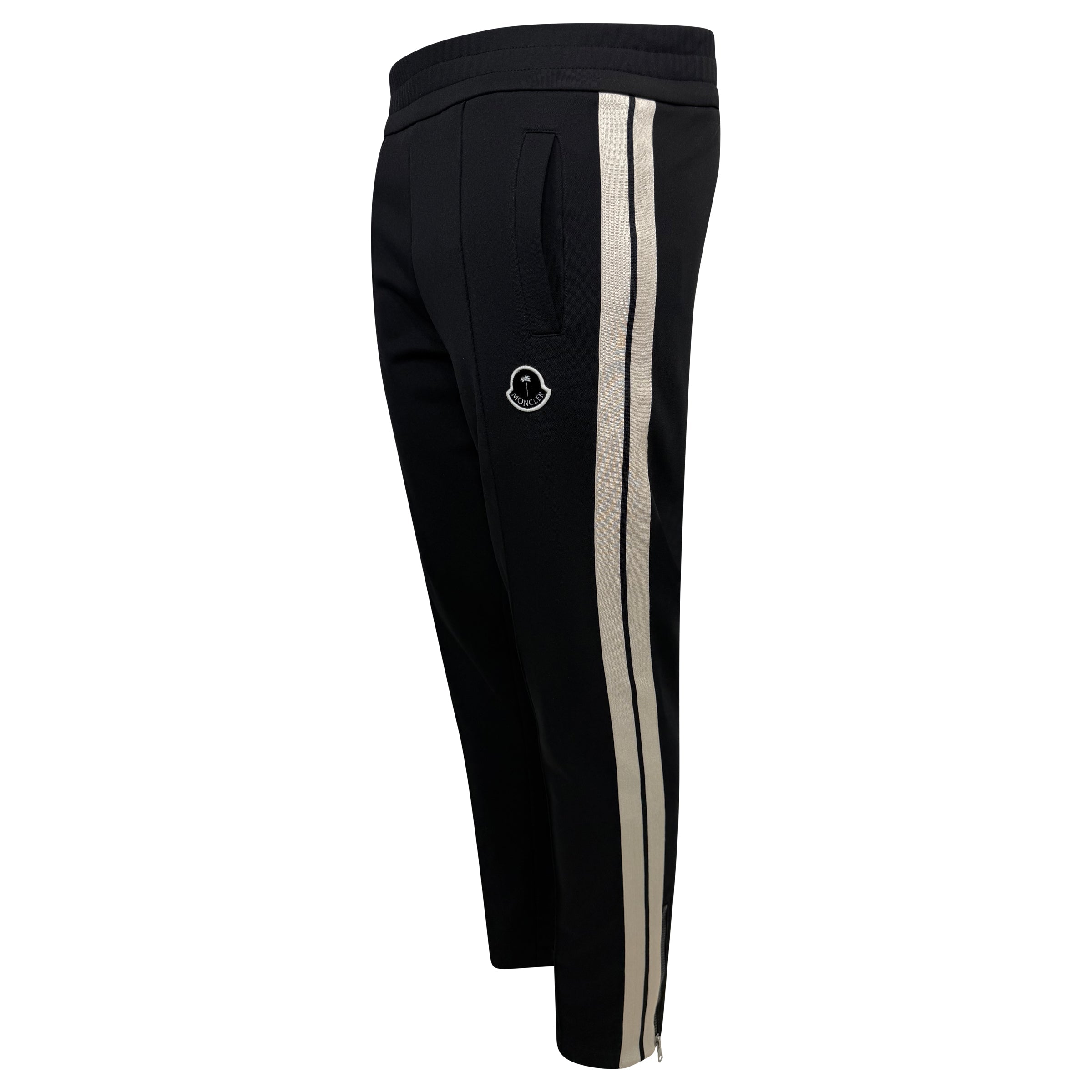 MONCLER BLACK TRACK PANT - MEDIUM - Affluent ArchivesUsed HIGH END DESIGNER CLOTHING
