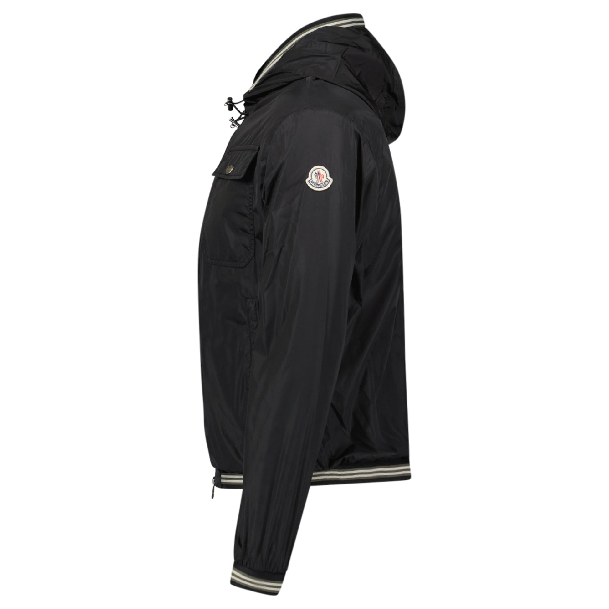 MONCLER BLACK WINDBREAKER - SIZE 1 (S) - Affluent ArchivesUsed HIGH END DESIGNER CLOTHING