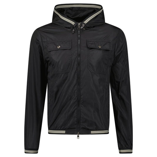 MONCLER BLACK WINDBREAKER - SIZE 1 (S) - Affluent ArchivesUsed HIGH END DESIGNER CLOTHING
