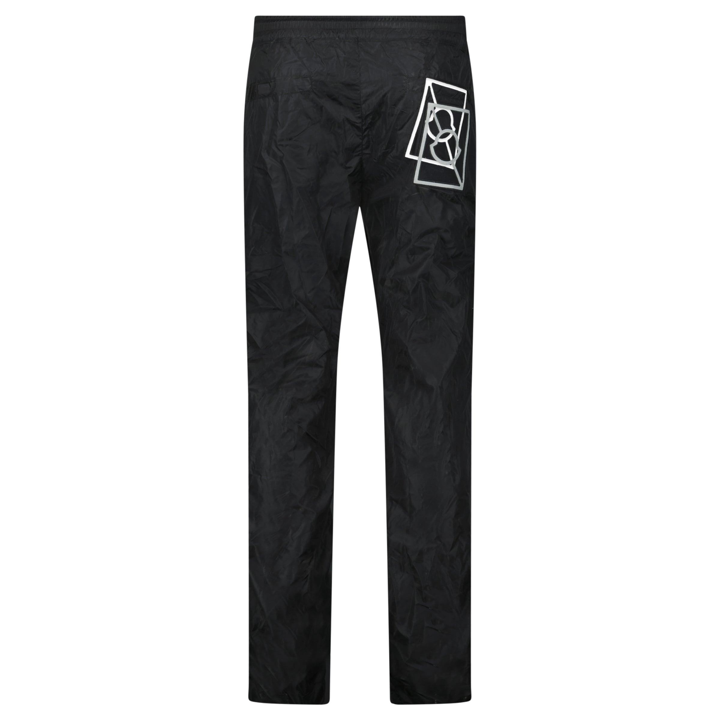 MONCLER BLACKK NYLON TROUSER - SMALL - Affluent ArchivesUsed HIGH END DESIGNER CLOTHING