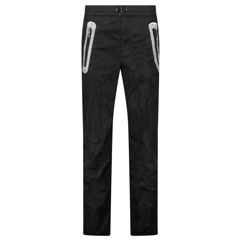 MONCLER BLACKK NYLON TROUSER - SMALL - Affluent ArchivesUsed HIGH END DESIGNER CLOTHING