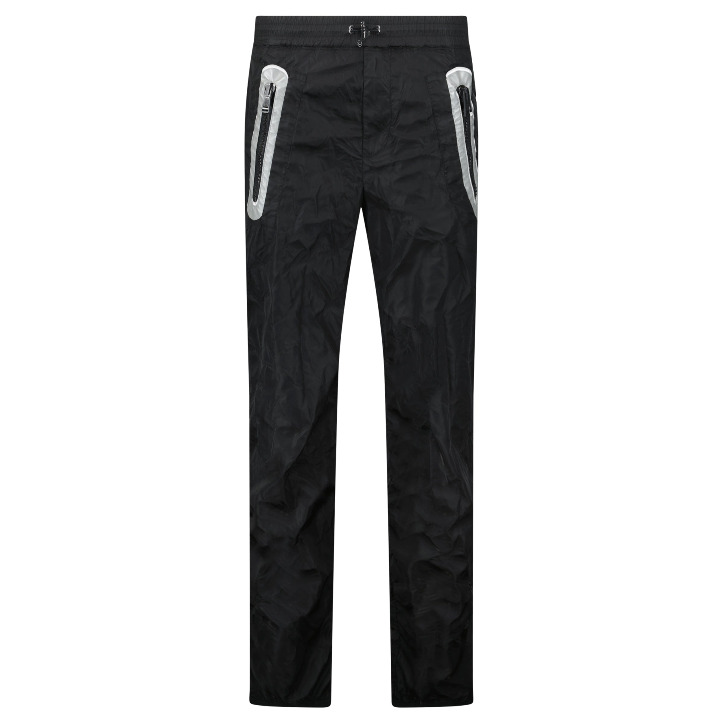 MONCLER BLACKK NYLON TROUSER - SMALL - Affluent ArchivesUsed HIGH END DESIGNER CLOTHING
