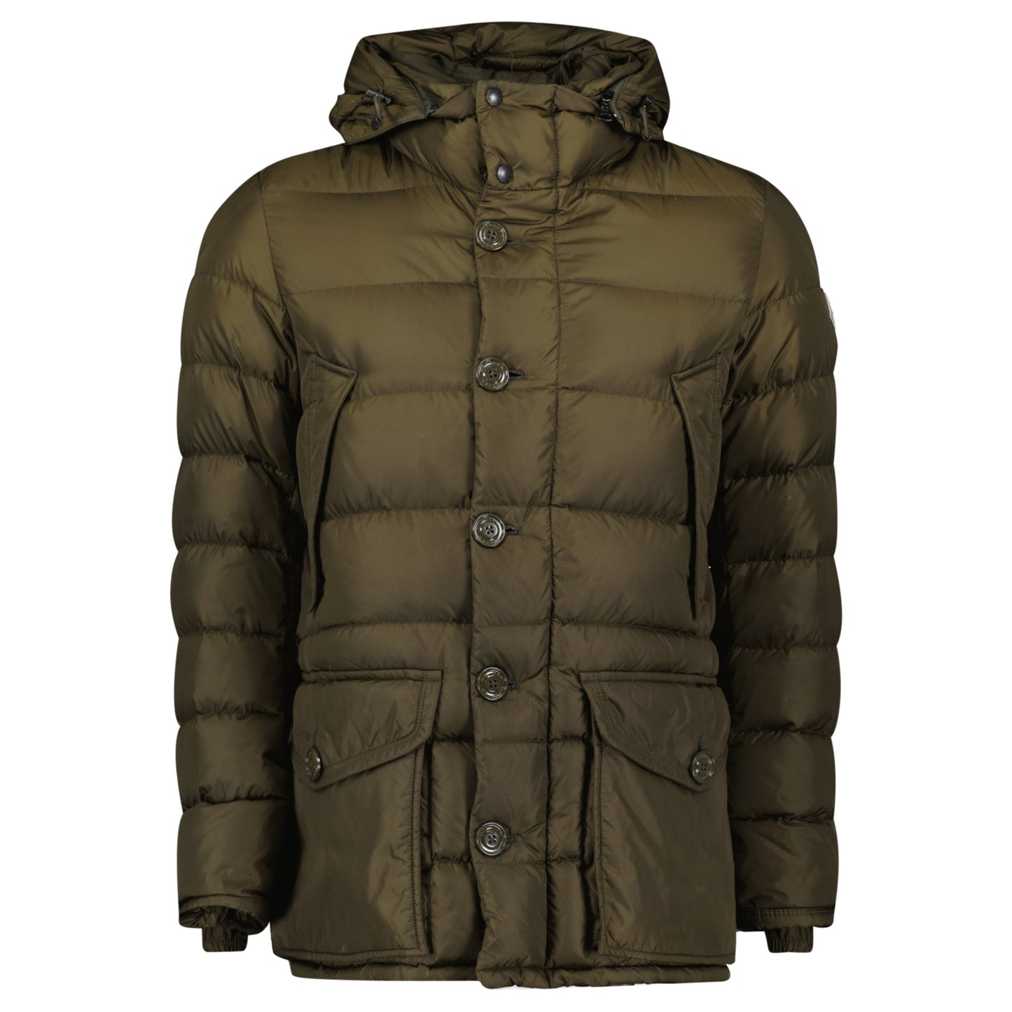 MONCLER CLUNY JACKET KHAKI - SIZE 2 - Affluent ArchivesUsed HIGH END DESIGNER CLOTHING