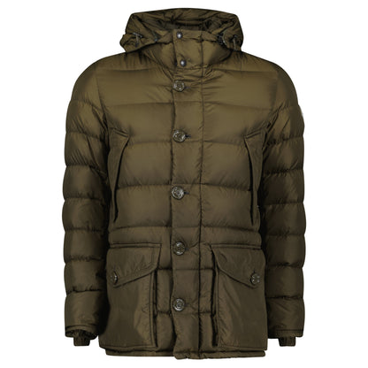 MONCLER CLUNY JACKET KHAKI - SIZE 2 - Affluent ArchivesUsed HIGH END DESIGNER CLOTHING