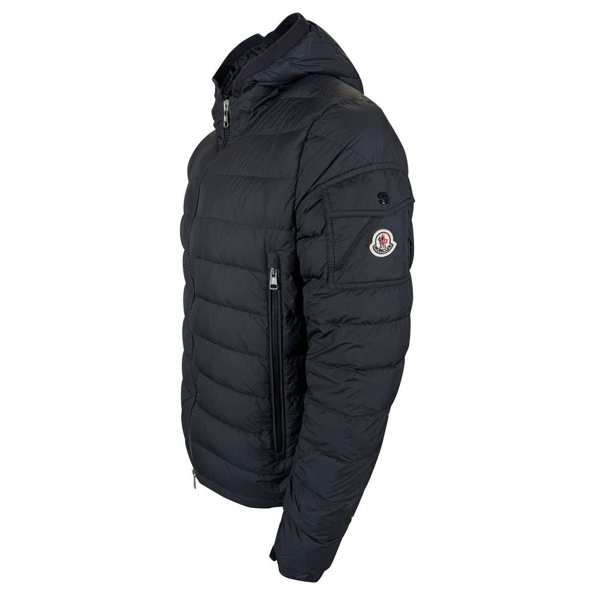 MONCLER GALION DOWN JACKET BLACK - SIZE 4 (L) | PRE OWNED - Affluent ArchivesUsed HIGH END DESIGNER CLOTHING