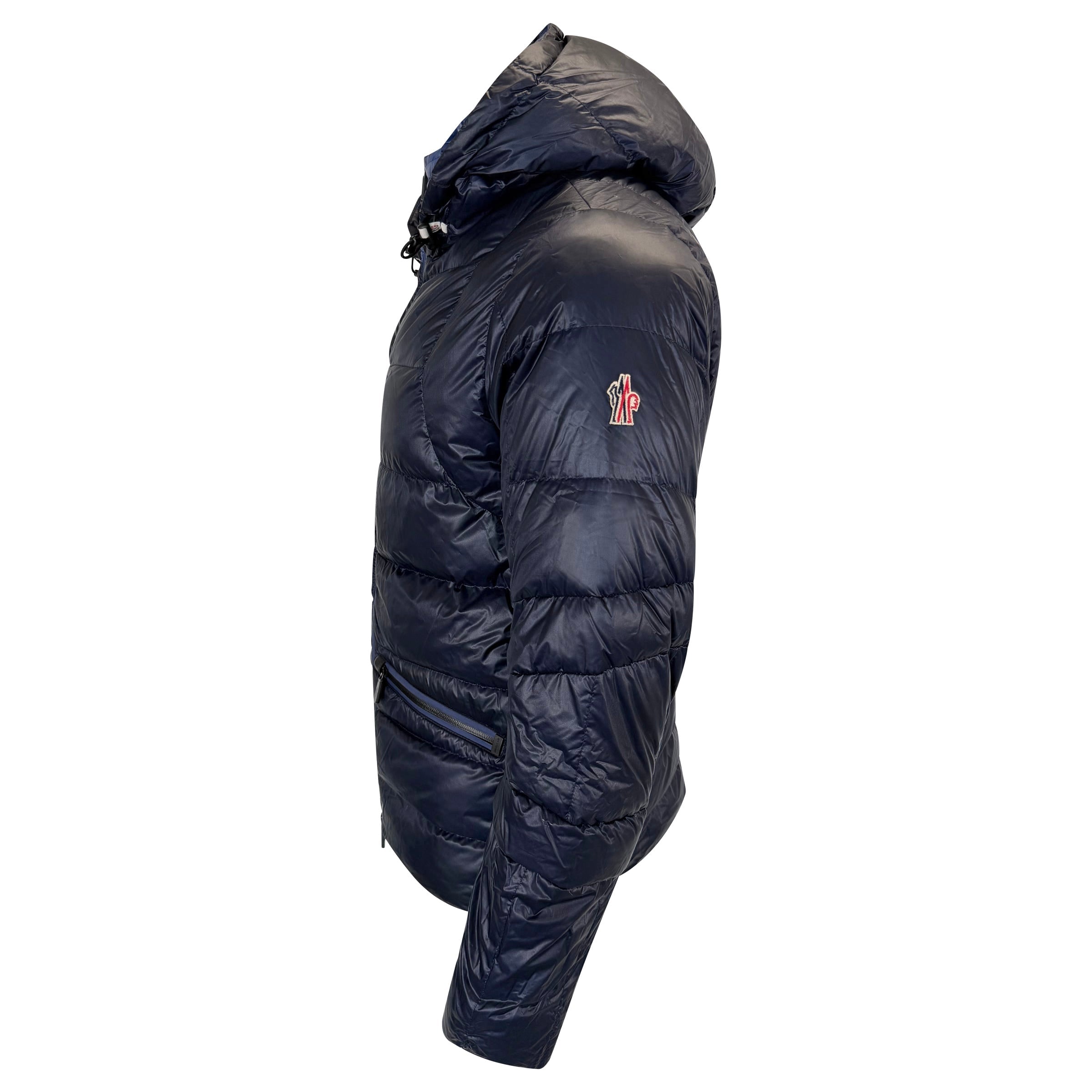 MONCLER GRENOBLE JACKET NAVY - SIZE 4 (Large) | PRE OWNED - Affluent ArchivesUsed HIGH END DESIGNER CLOTHING