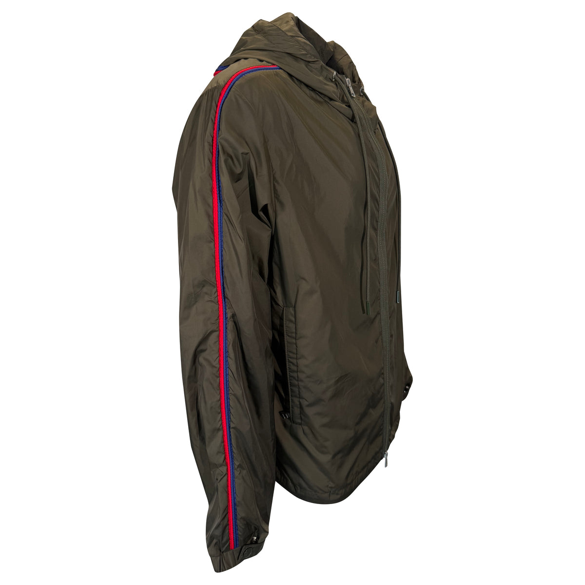 MONCLER HATAB KHAKI WINDBREAKER - SIZE 5 (XXL) | PRE OWNED - Affluent ArchivesUsed HIGH END DESIGNER CLOTHING
