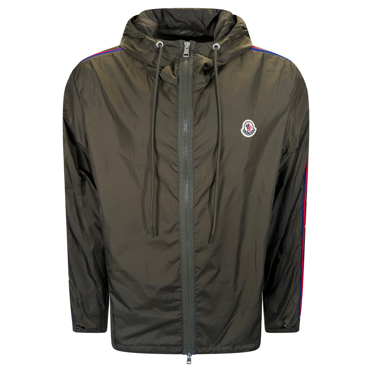 MONCLER HATAB KHAKI WINDBREAKER - SIZE 5 (XXL) | PRE OWNED - Affluent ArchivesUsed HIGH END DESIGNER CLOTHING
