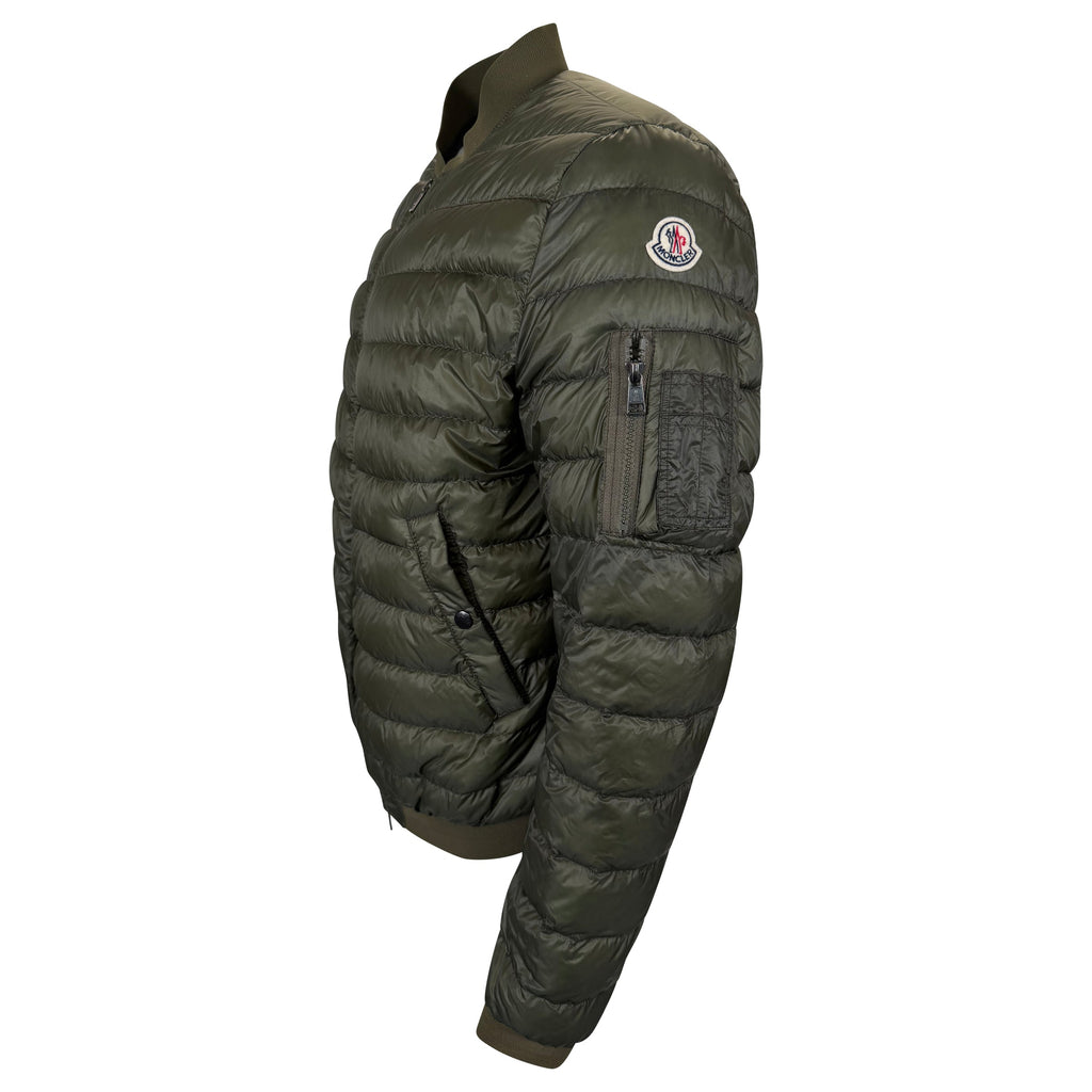 MONCLER KHAKI AIDEN GUIBBOTTO DOWN JACKET - SIZE 5 (XL) | PRE OWNED - Affluent ArchivesUsed HIGH END DESIGNER CLOTHING