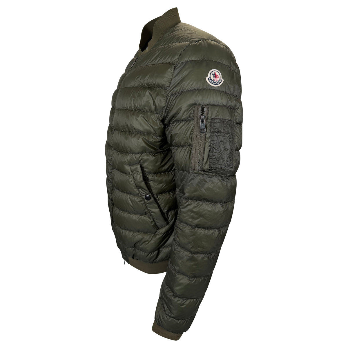 MONCLER KHAKI AIDEN GUIBBOTTO DOWN JACKET - SIZE 5 (XL) | PRE OWNED - Affluent ArchivesUsed HIGH END DESIGNER CLOTHING