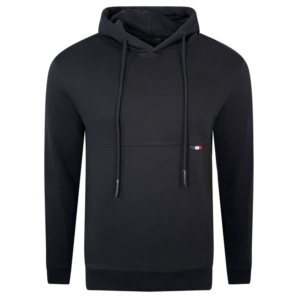 MONCLER LOGO BLACK HOODIE - MEDIUM - Affluent ArchivesUsed HIGH END DESIGNER CLOTHING