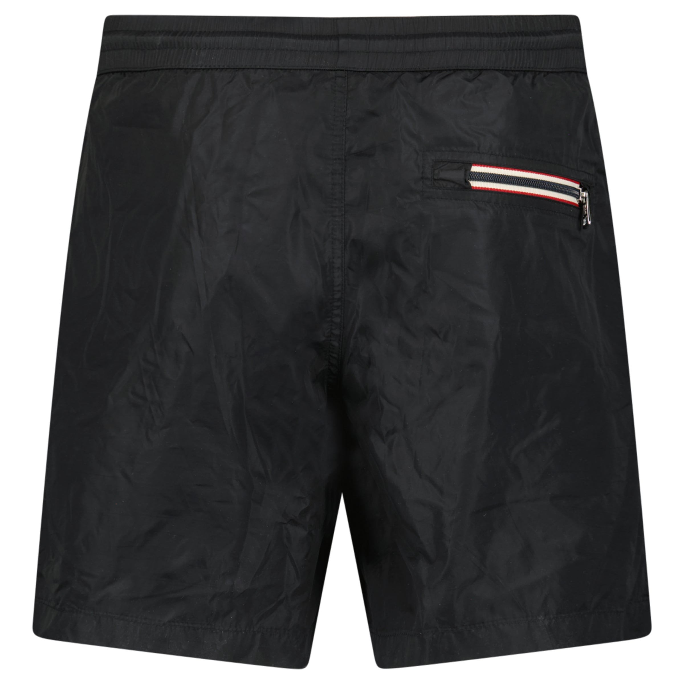 MONCLER LOGO SWIM SHORTS BLACK - MEDIUM | NEW WITH TAGS - Affluent ArchivesUsed HIGH END DESIGNER CLOTHING