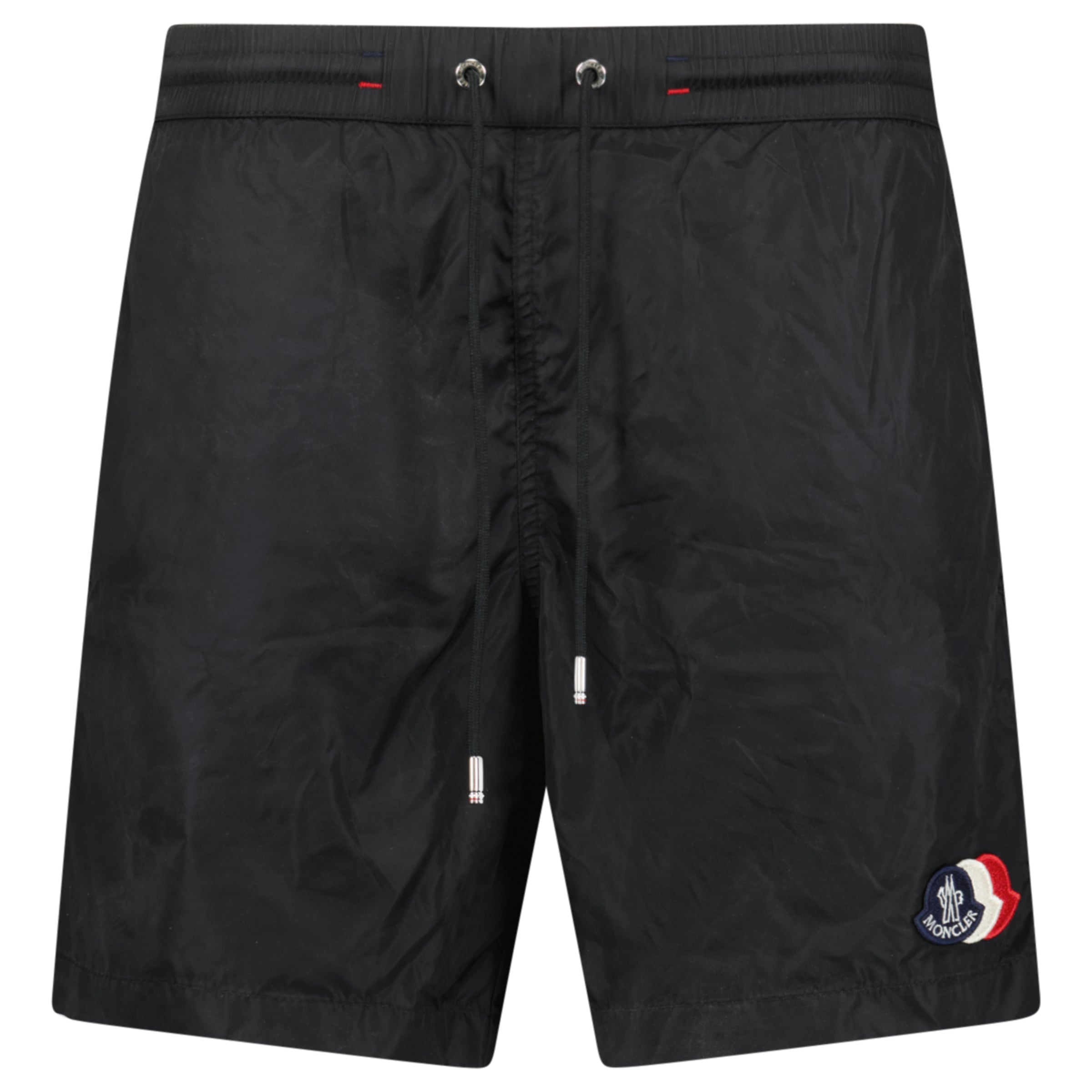 MONCLER LOGO SWIM SHORTS BLACK - MEDIUM | NEW WITH TAGS - Affluent ArchivesUsed HIGH END DESIGNER CLOTHING