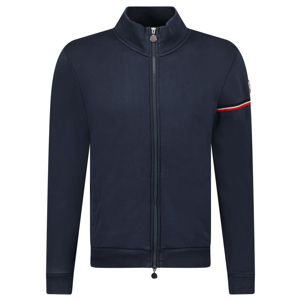 MONCLER MAGLIA NAVY TRACK JACKET - LARGE - Affluent ArchivesUsed HIGH END DESIGNER CLOTHING