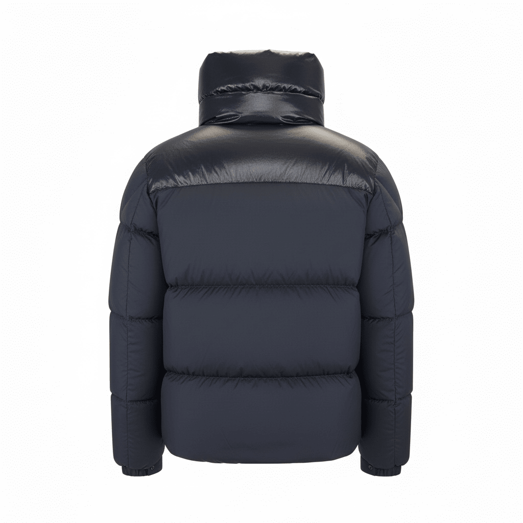 MONCLER NAVY DAMAVAND JACKET - SIZE 6 (Fits XL) - Affluent ArchivesUsed HIGH END DESIGNER CLOTHING