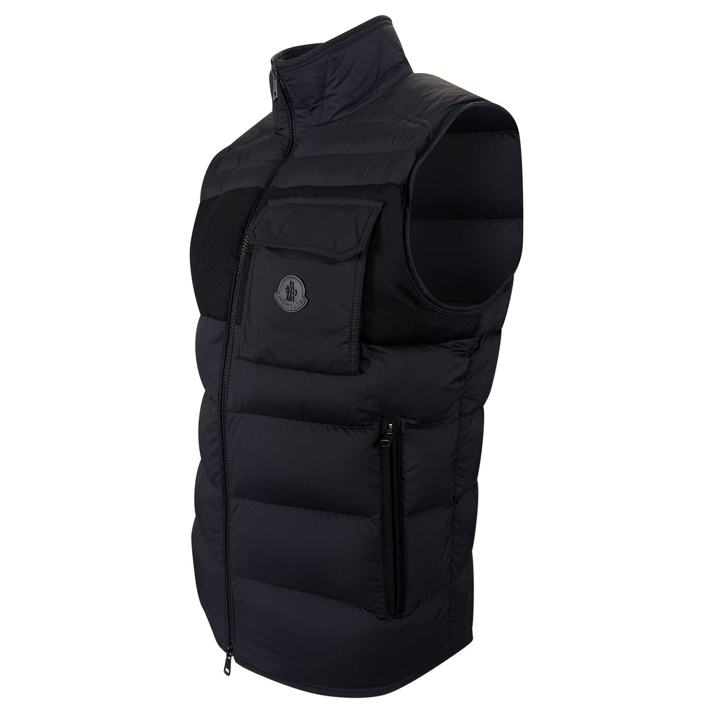 MONCLER NAVY EDIT QUILTED GILET - SIZE 4 (L) | PRE OWNED - Affluent ArchivesUsed HIGH END DESIGNER CLOTHING