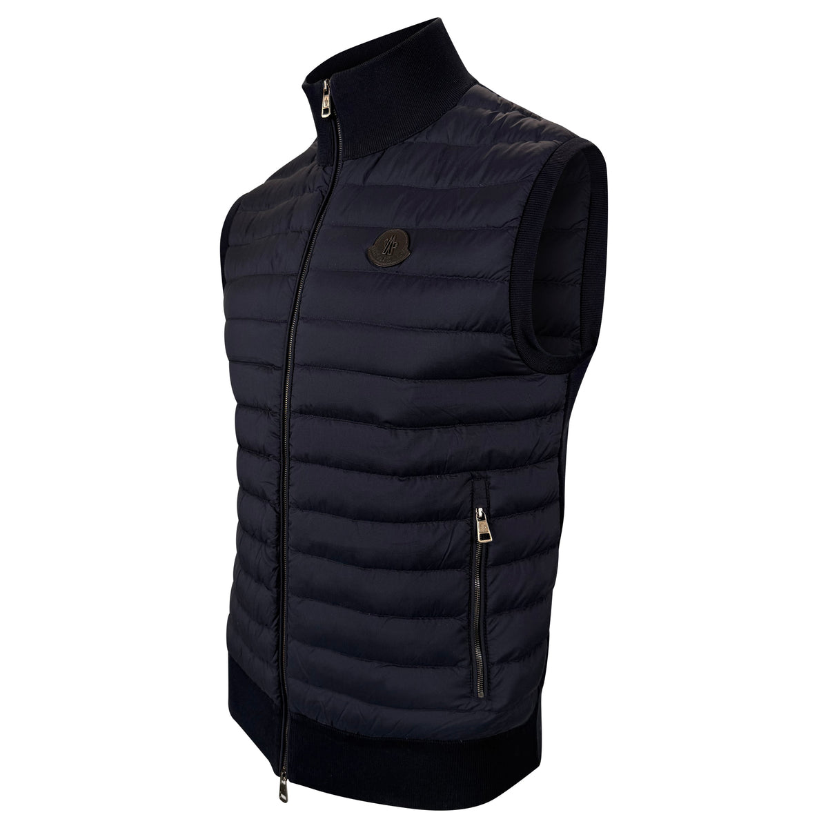 MONCLER NAVY GILET - Large (Fits Medium) | PRE OWNED - Affluent ArchivesUsed HIGH END DESIGNER CLOTHING