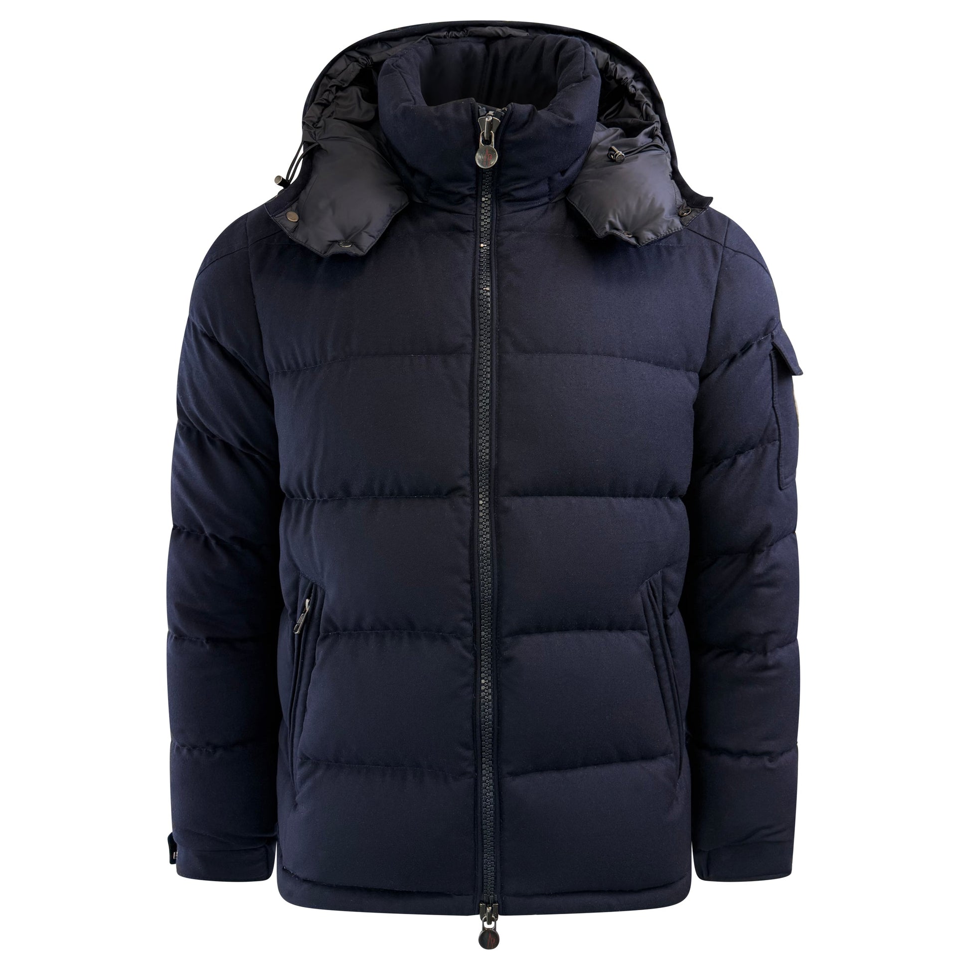 MONCLER NAVY MONTGENEVRE COAT - SIZE 3 (M) - Affluent ArchivesUsed HIGH END DESIGNER CLOTHING