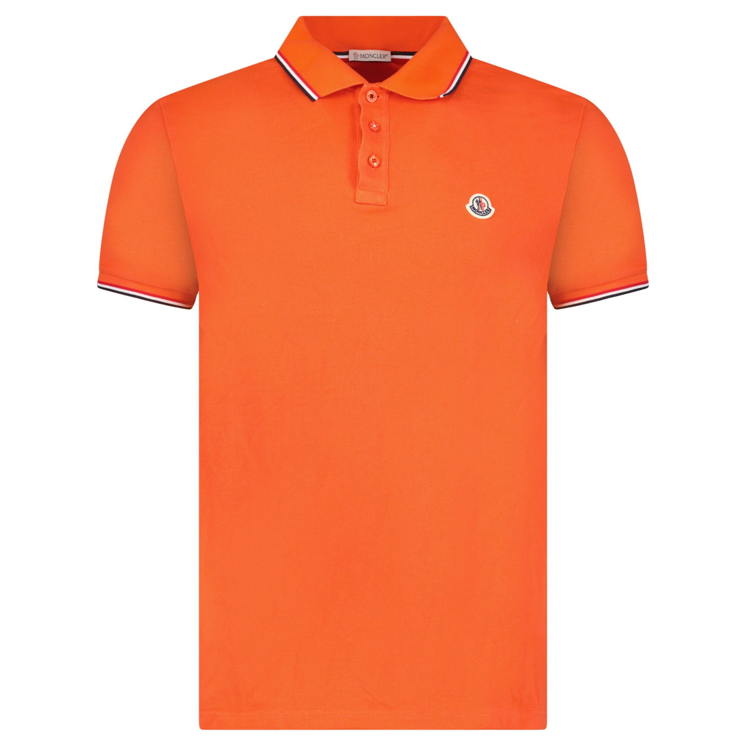 MONCLER ORANGE BADGE POLO - XL - Affluent ArchivesUsed HIGH END DESIGNER CLOTHING