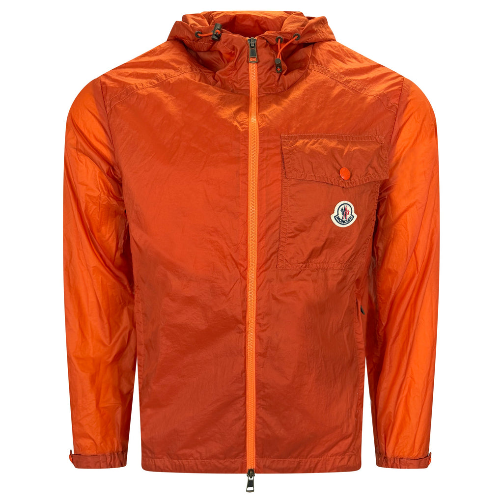 MONCLER ORANGE WINDBREAKER - SIZE 1 (Fits Medium) | PRE OWNED - Affluent ArchivesUsed HIGH END DESIGNER CLOTHING
