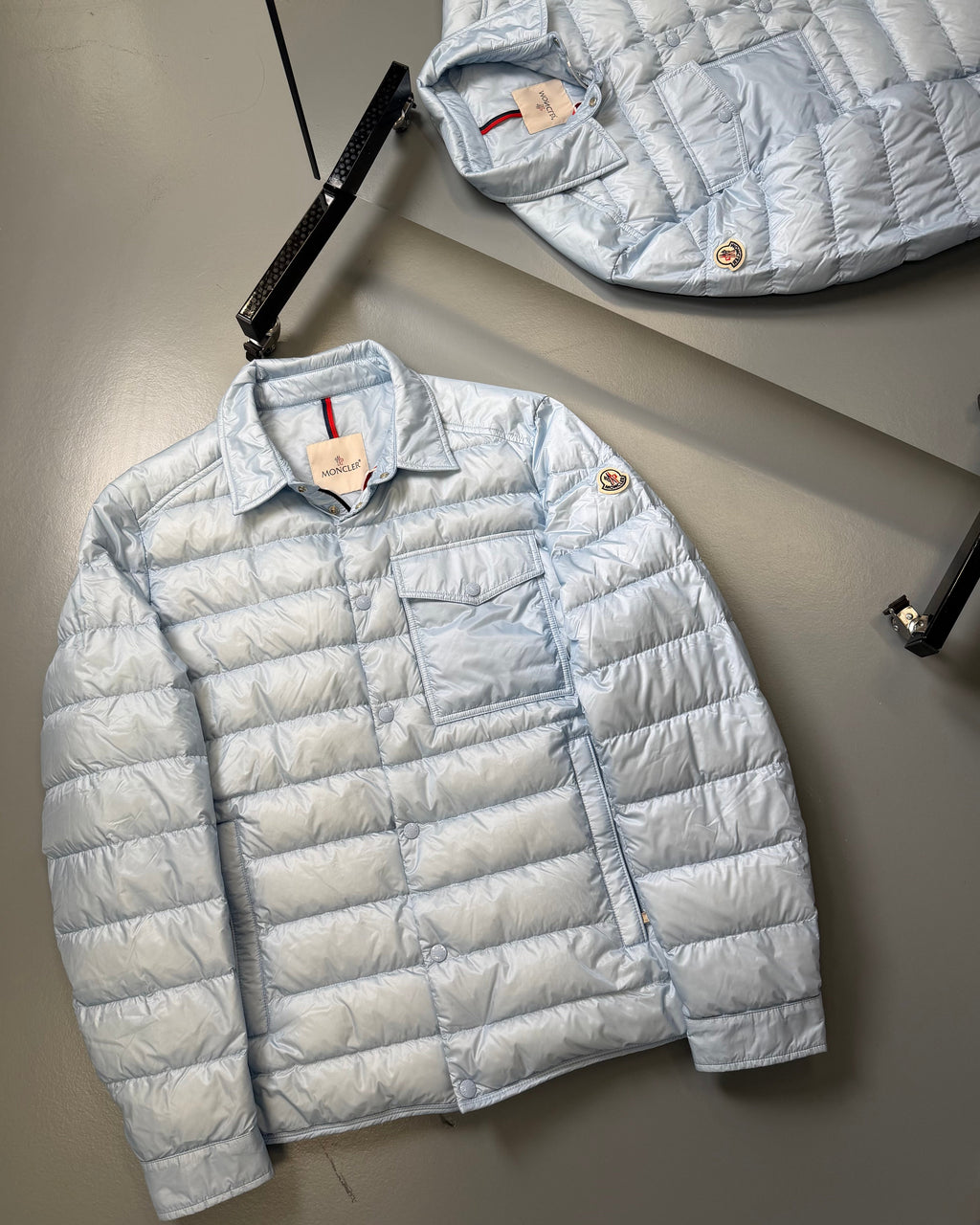 MONCLER TENIBRES LIGHT BLUE JACKET - SIZE 5 (XL) - Affluent ArchivesUsed HIGH END DESIGNER CLOTHING