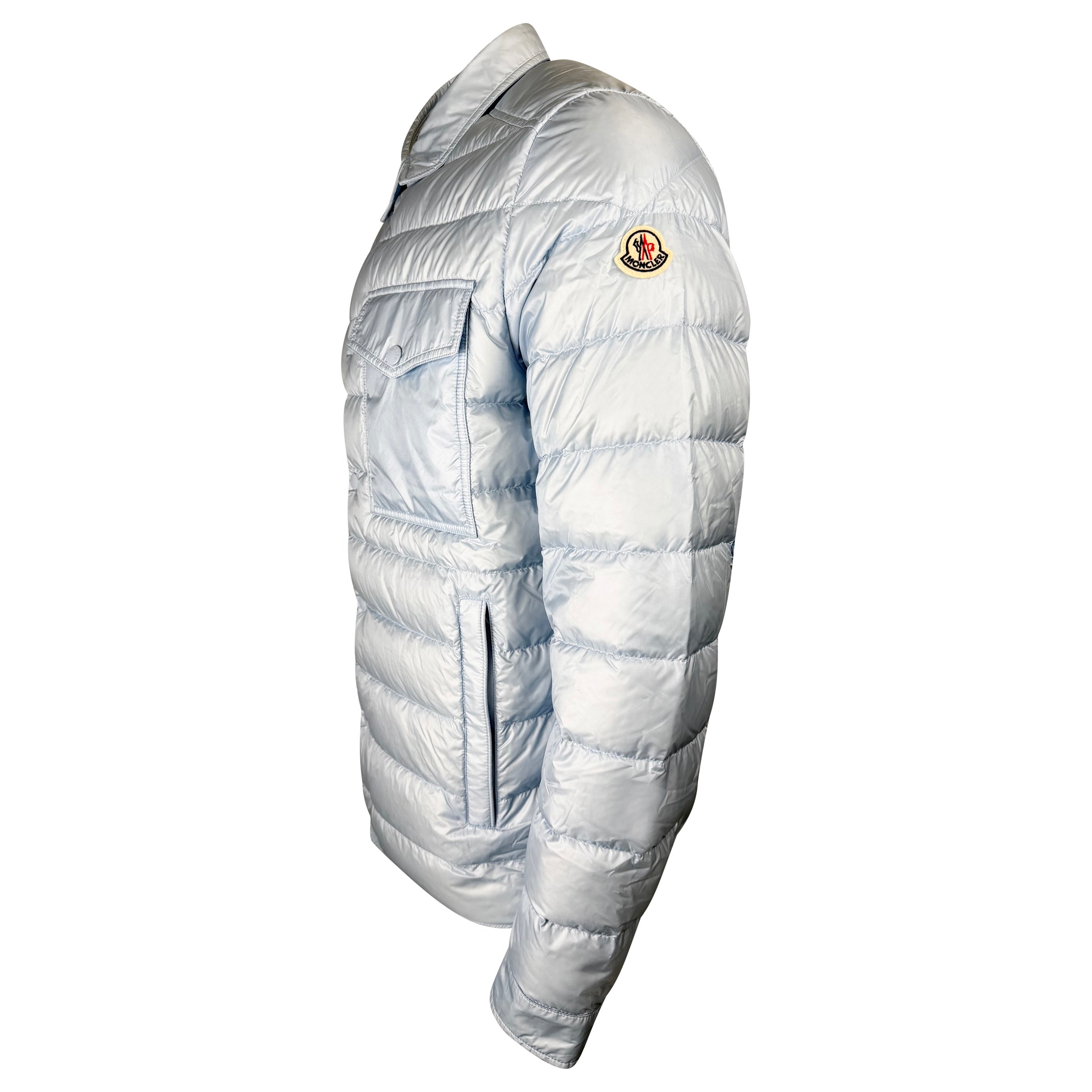 MONCLER TENIBRES LIGHT BLUE JACKET - SIZE 5 (XL) - Affluent ArchivesUsed HIGH END DESIGNER CLOTHING