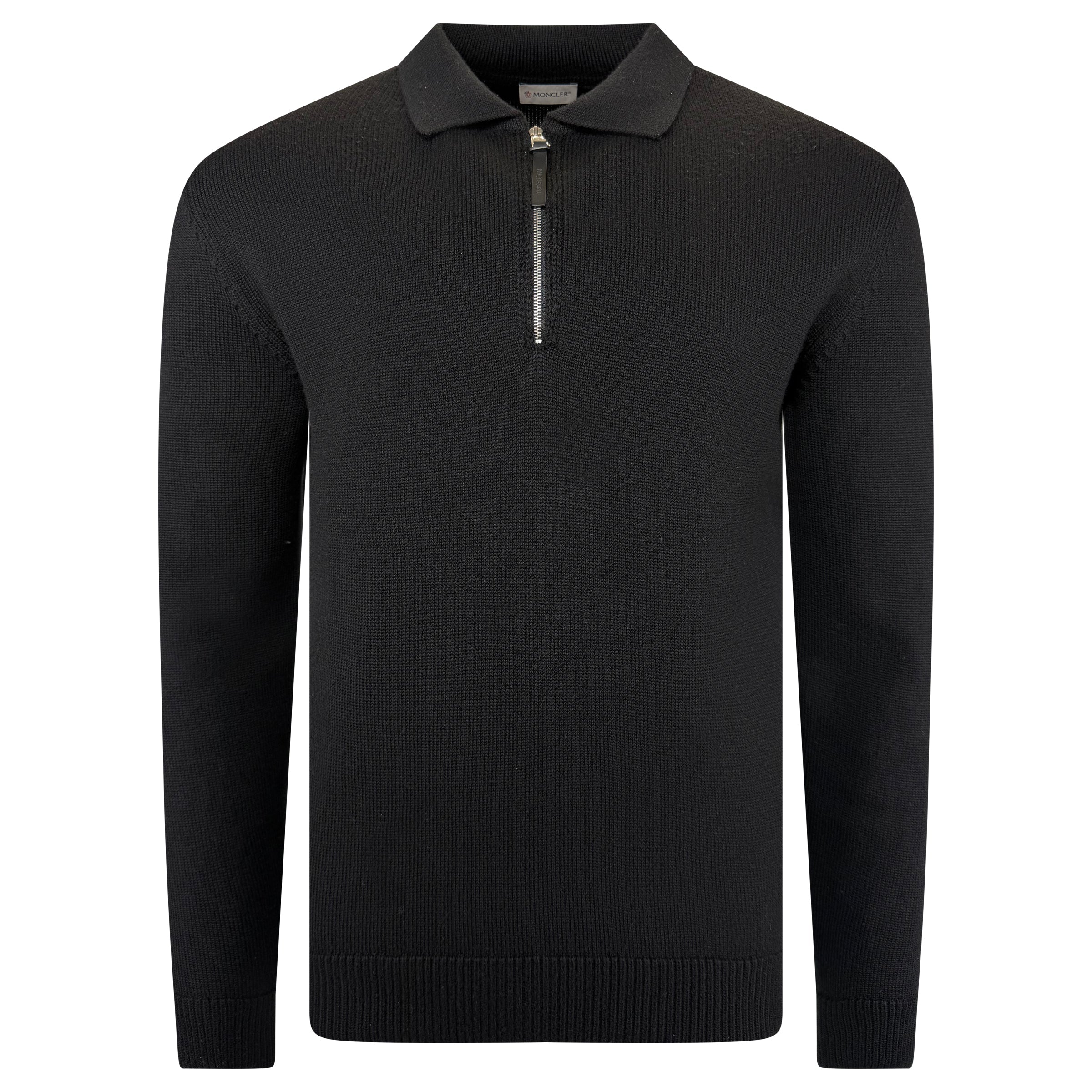 MONCLER TRICOT CARDIGAN BLACK - LARGE - Affluent ArchivesUsed HIGH END DESIGNER CLOTHING