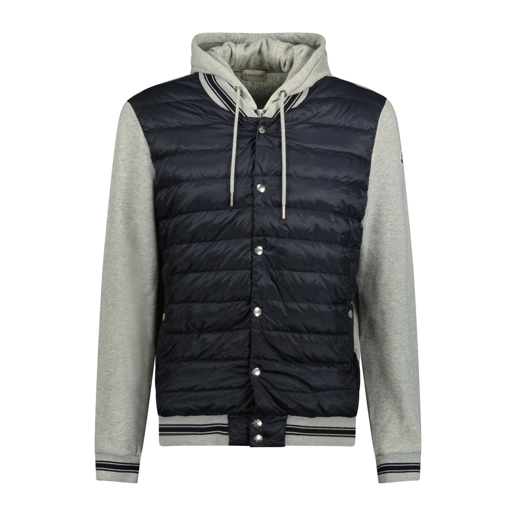 MONCLER TRICOT HOODIE NAVY - LARGE (Fits Medium) - Affluent ArchivesUsed HIGH END DESIGNER CLOTHING