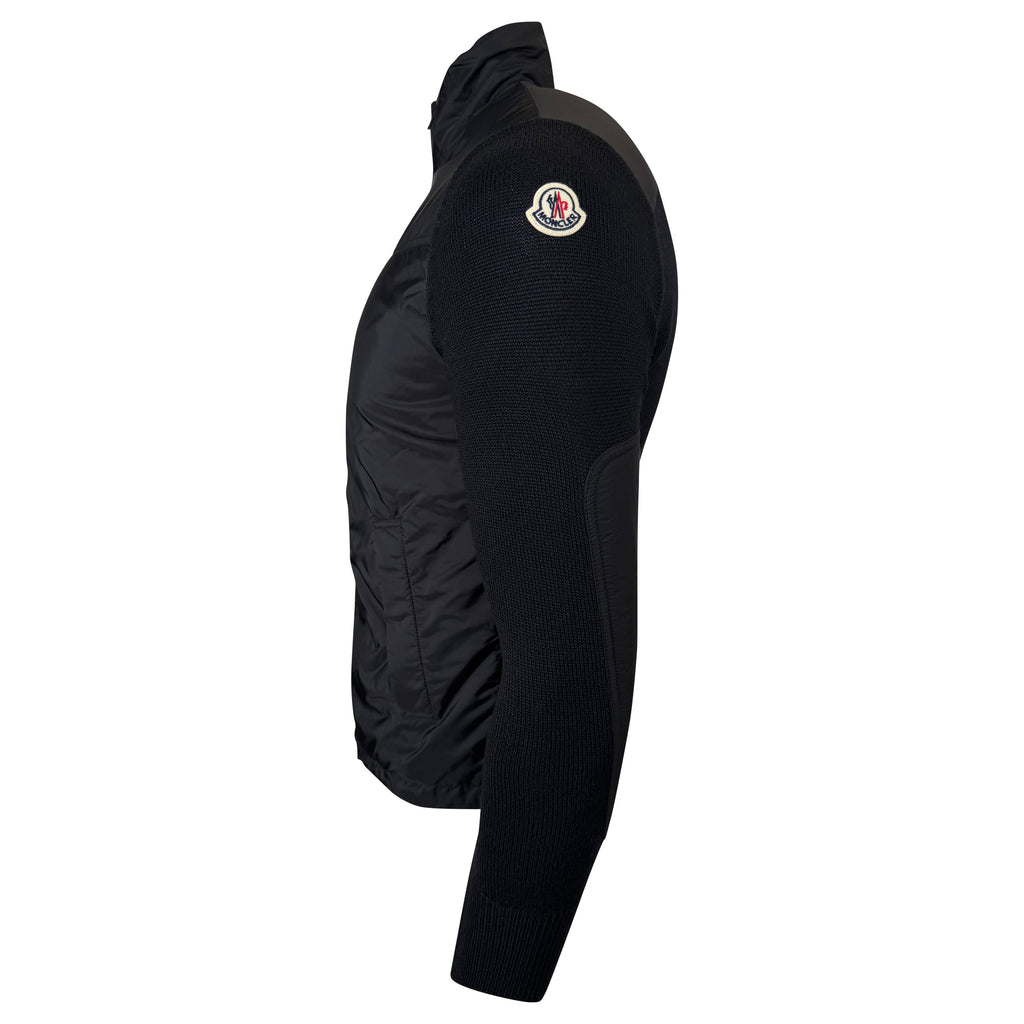 MONCLER TRICOT KNIT JACKET BLACK - SMALL - Affluent ArchivesUsed HIGH END DESIGNER CLOTHING