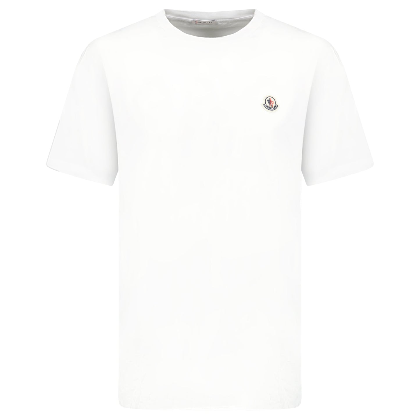 MONCLER WHITE BADGE T SHIRT - XXL (Fits XXL) NEW - Affluent ArchivesUsed HIGH END DESIGNER CLOTHING