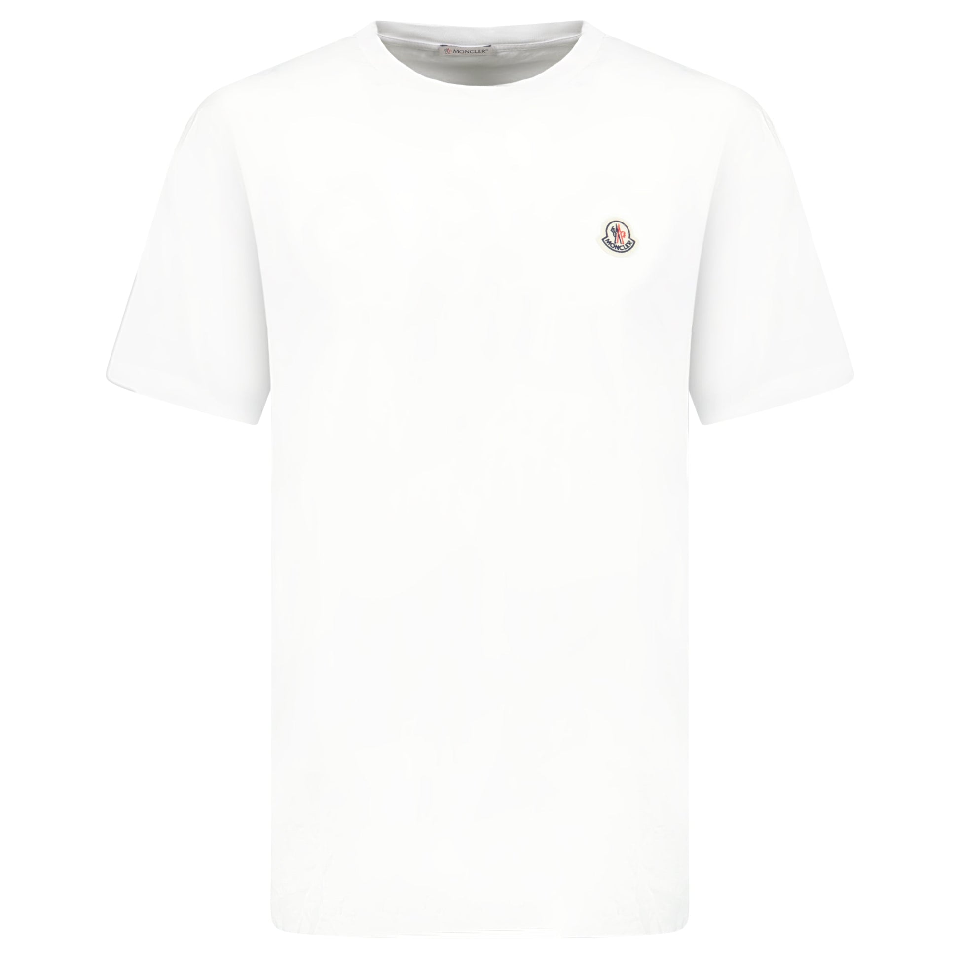 MONCLER WHITE BADGE T SHIRT - XXL (Fits XXL) NEW - Affluent ArchivesUsed HIGH END DESIGNER CLOTHING