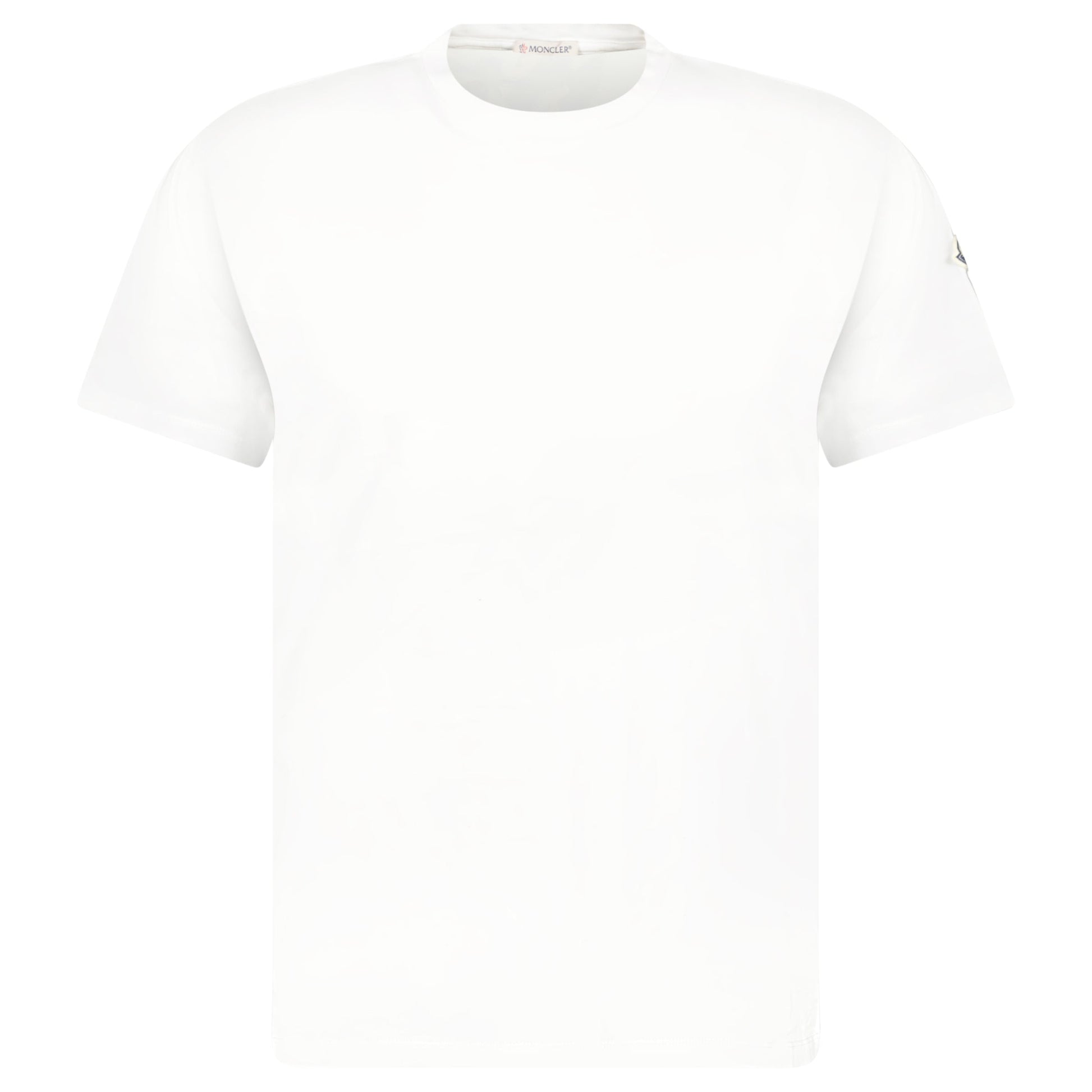 MONCLER WHITE MAGLIA ZIP T SHIRT - LARGE (Fits M) - Affluent ArchivesUsed HIGH END DESIGNER CLOTHING