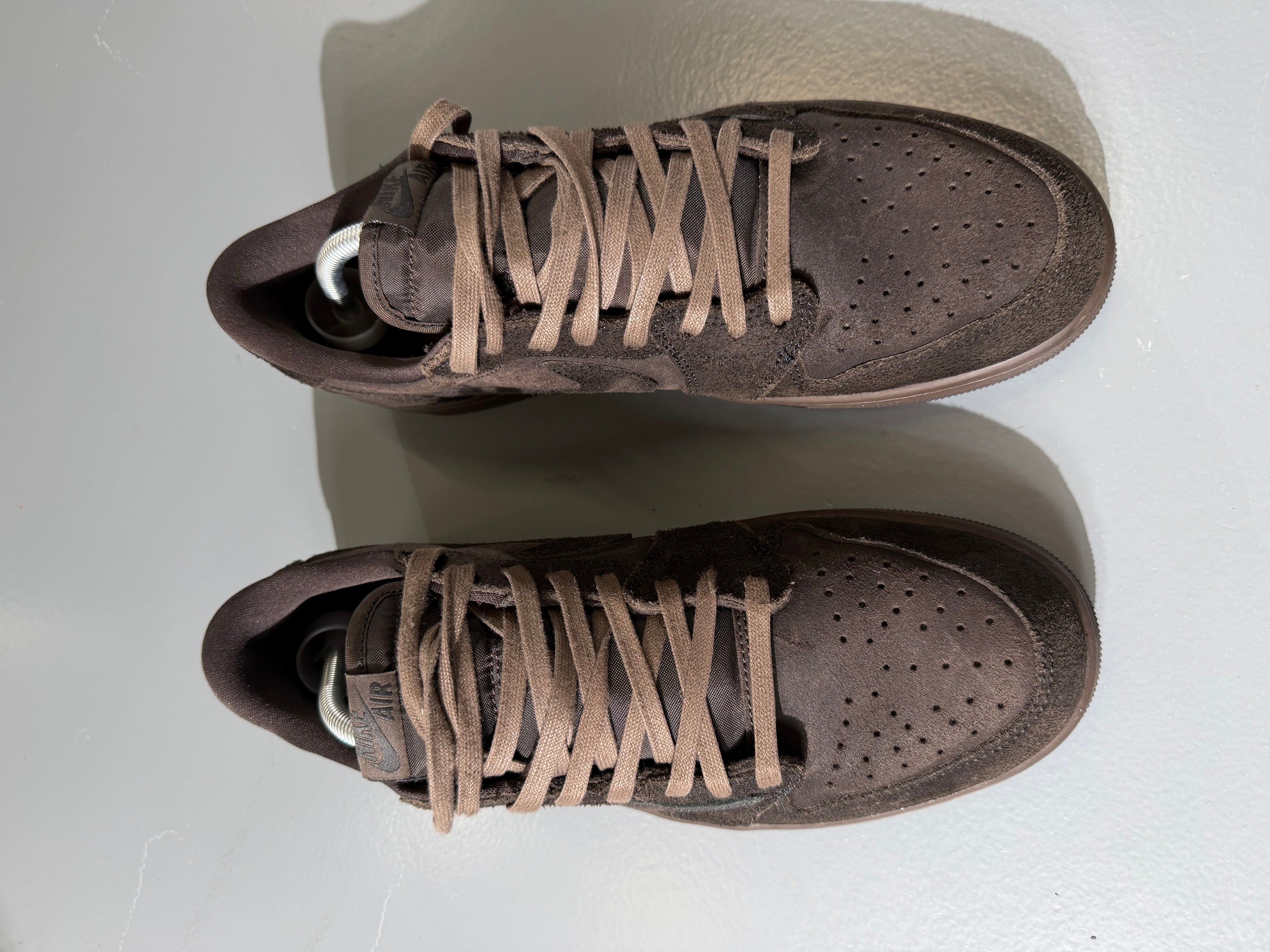 NIKE TRAVIS SCOTT X AIR JORADN VELEVET BROWN - UK 10 - Affluent ArchivesUsed HIGH END DESIGNER CLOTHING