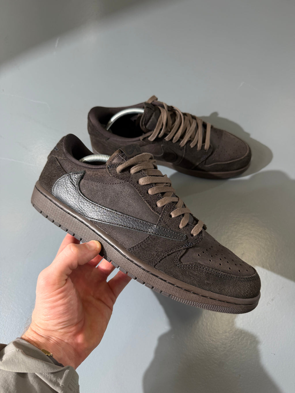 NIKE TRAVIS SCOTT X AIR JORADN VELEVET BROWN - UK 10 - Affluent ArchivesUsed HIGH END DESIGNER CLOTHING