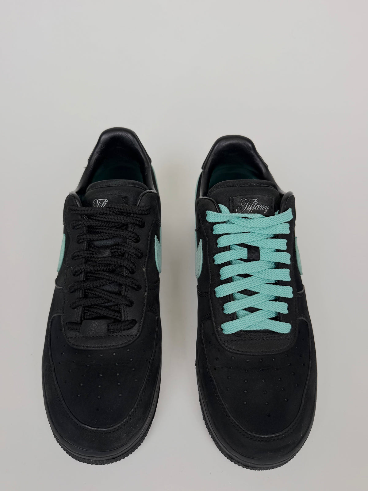 NIKE X TIFFANY & CO. AIRFORCE 1 BLACK - UK 7.5 | PRE OWNED - Affluent ArchivesUsed HIGH END DESIGNER CLOTHING
