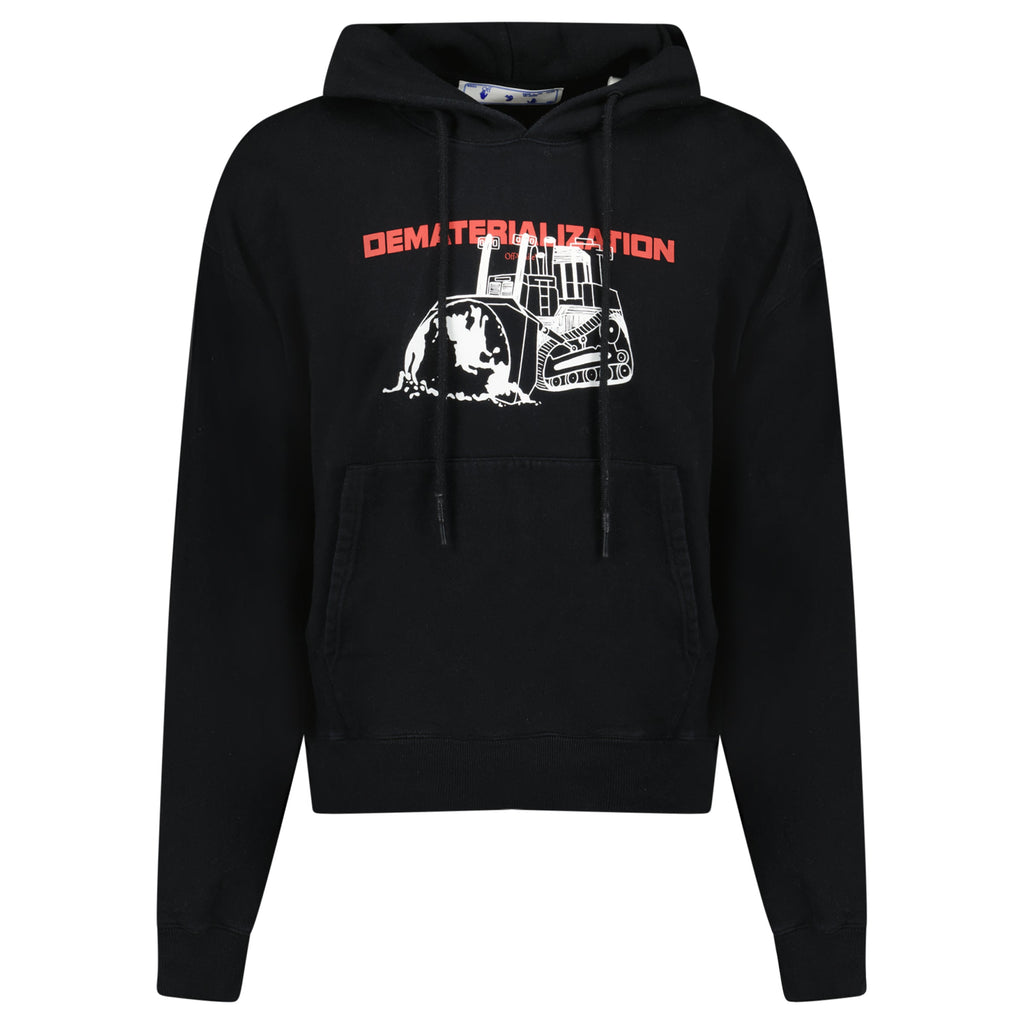 OFF WHITE HOODIE BLACK/WHITE - MEDIUM - Affluent ArchivesUsed HIGH END DESIGNER CLOTHING