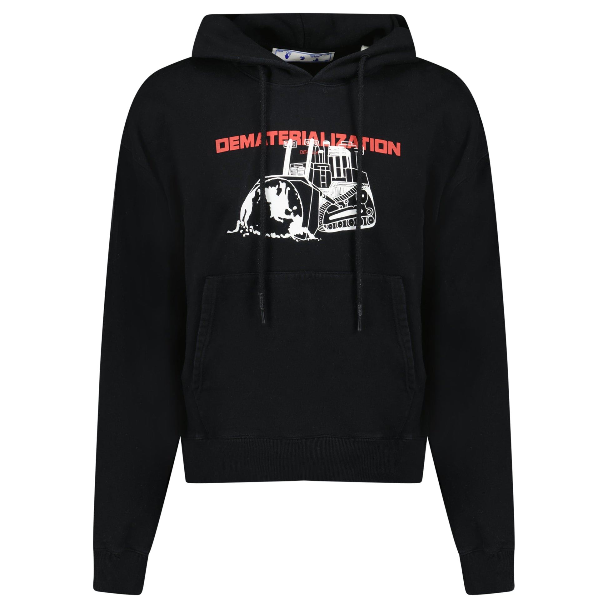 OFF WHITE HOODIE BLACK/WHITE - MEDIUM - Affluent ArchivesUsed HIGH END DESIGNER CLOTHING