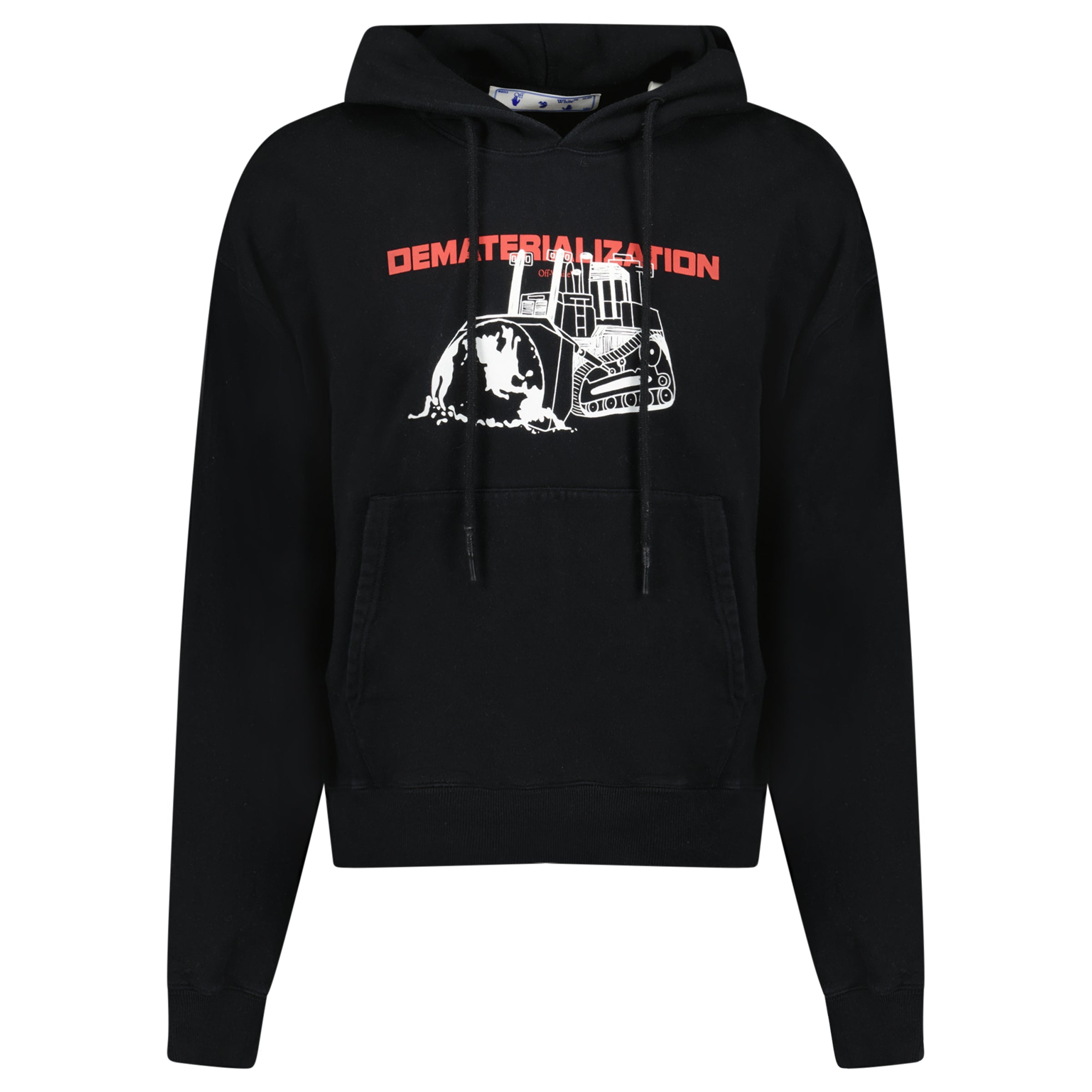 OFF WHITE HOODIE BLACK/WHITE - MEDIUM - Affluent ArchivesUsed HIGH END DESIGNER CLOTHING