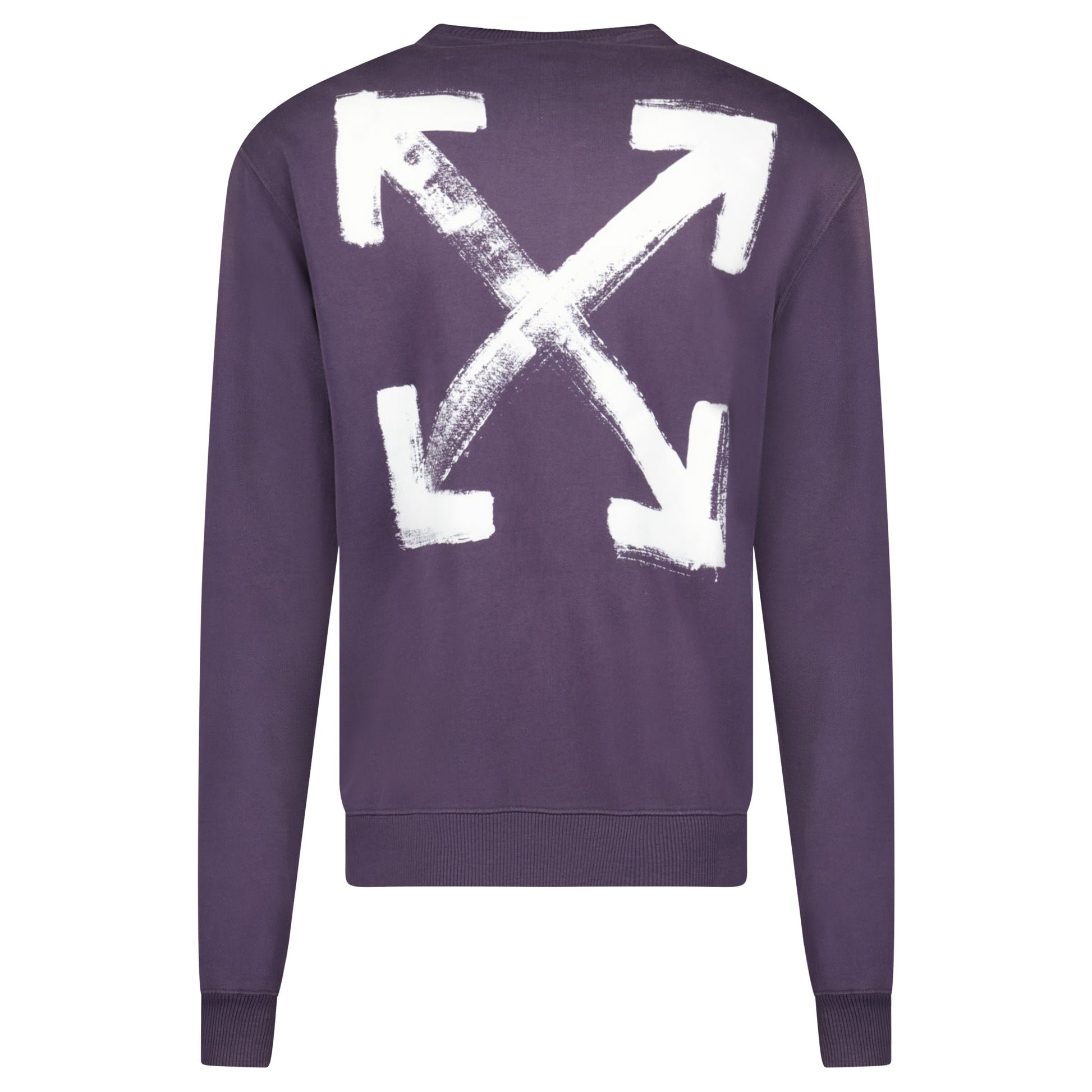 OFF WHITE PURPLE LOGO SWEARSHIRT - MEDIUM - Affluent ArchivesUsed HIGH END DESIGNER CLOTHING