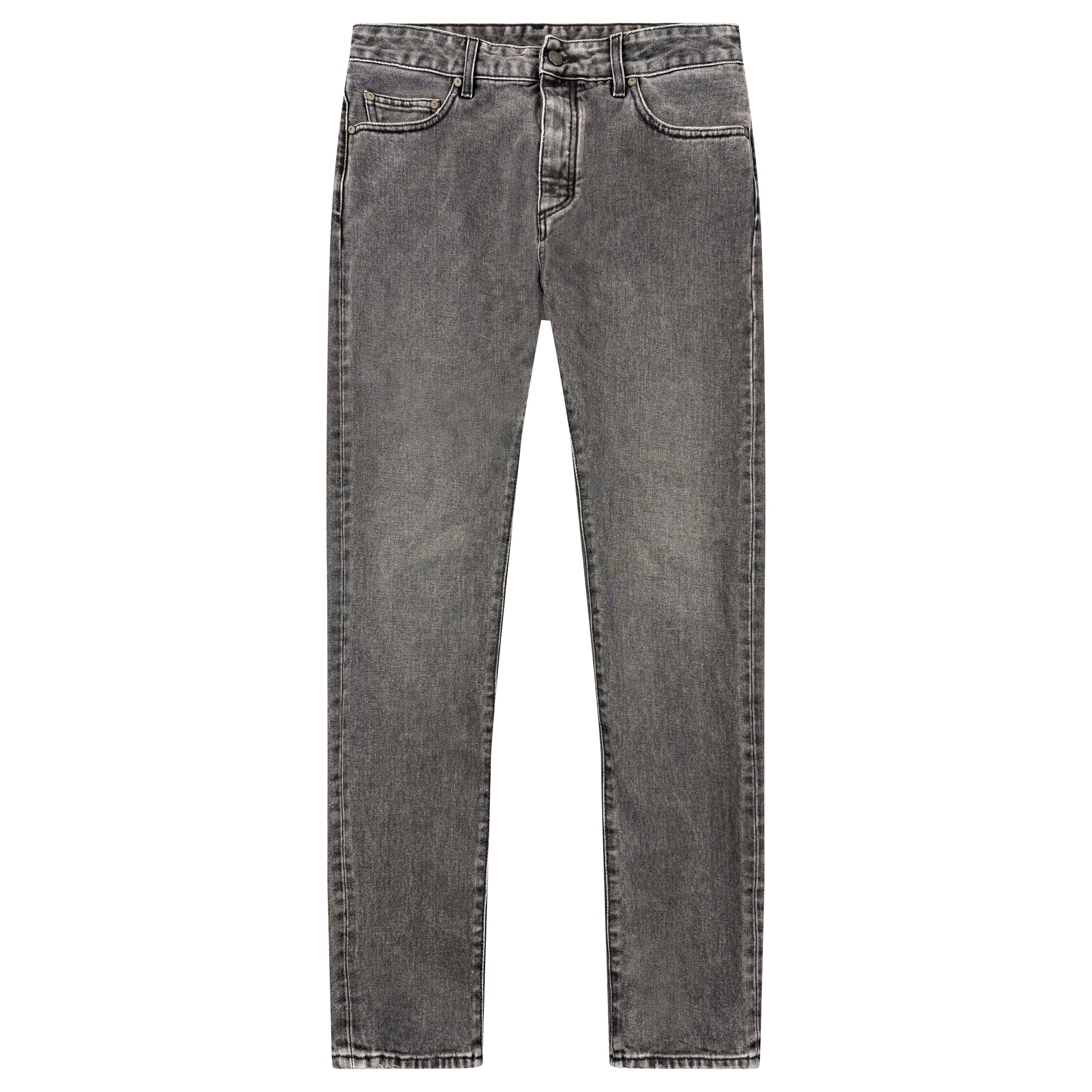 PALM ANGELS GREY LOGO JEANS - 30W / 31L - Affluent ArchivesUsed HIGH END DESIGNER CLOTHING
